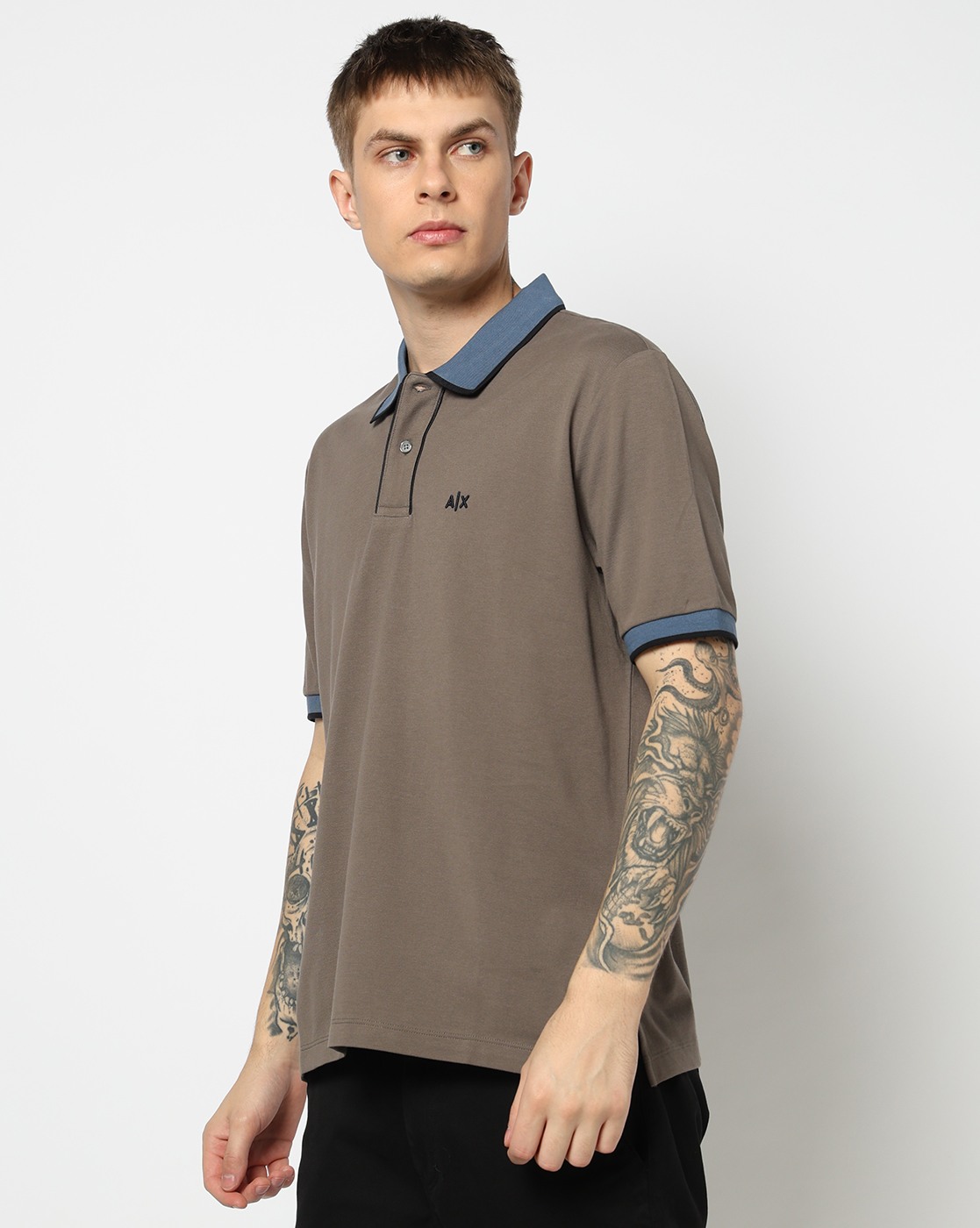 Men's Grey D01 Polo Shirt