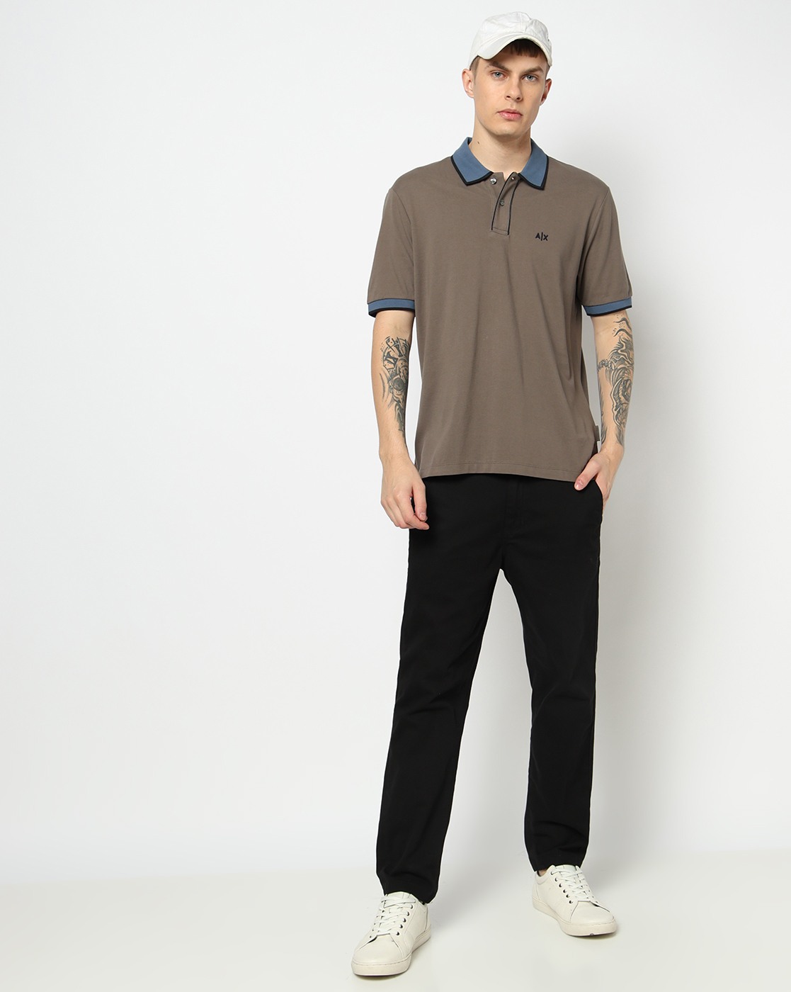 Men's Grey D01 Polo Shirt