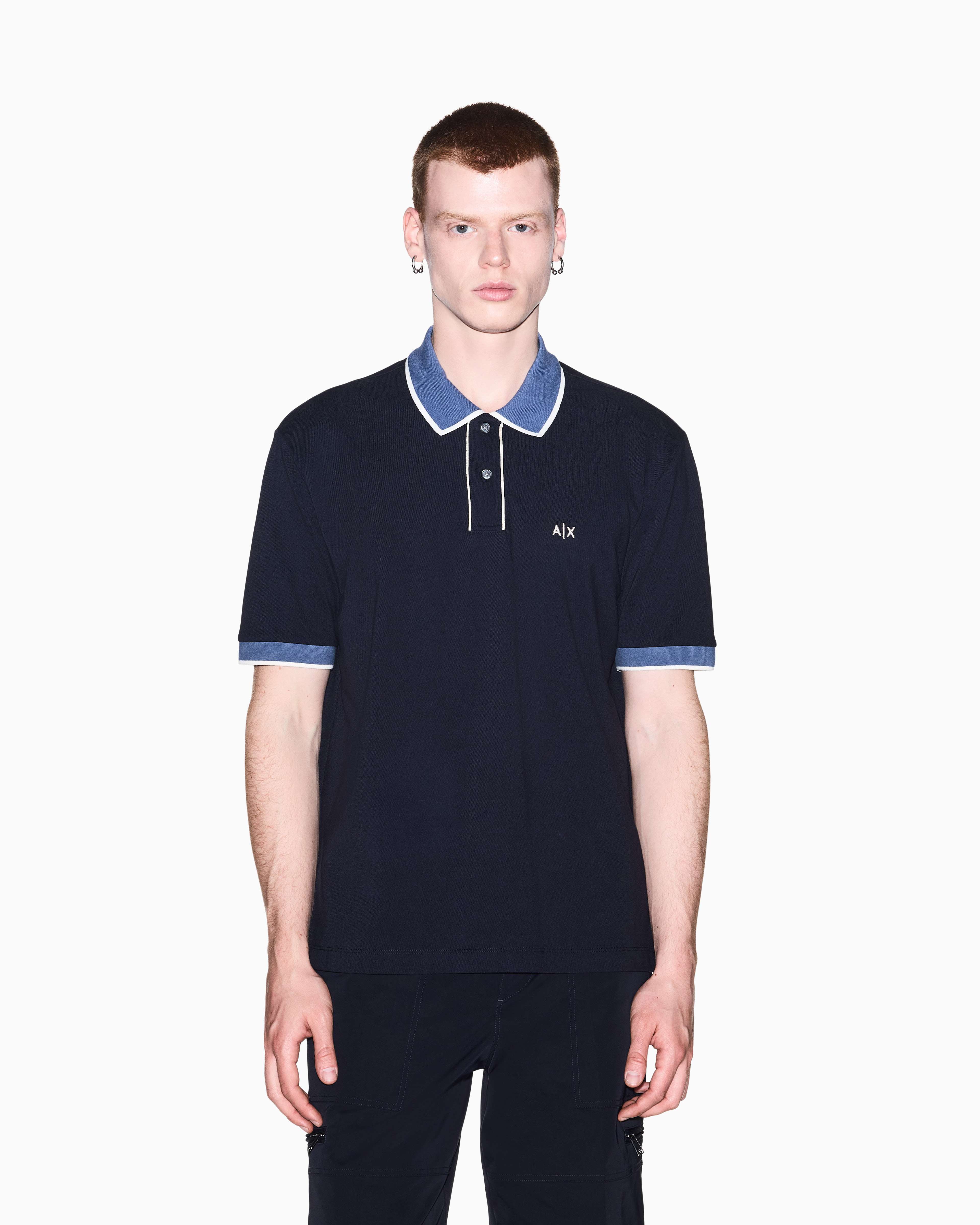 Men's Blue D01 Polo Shirt