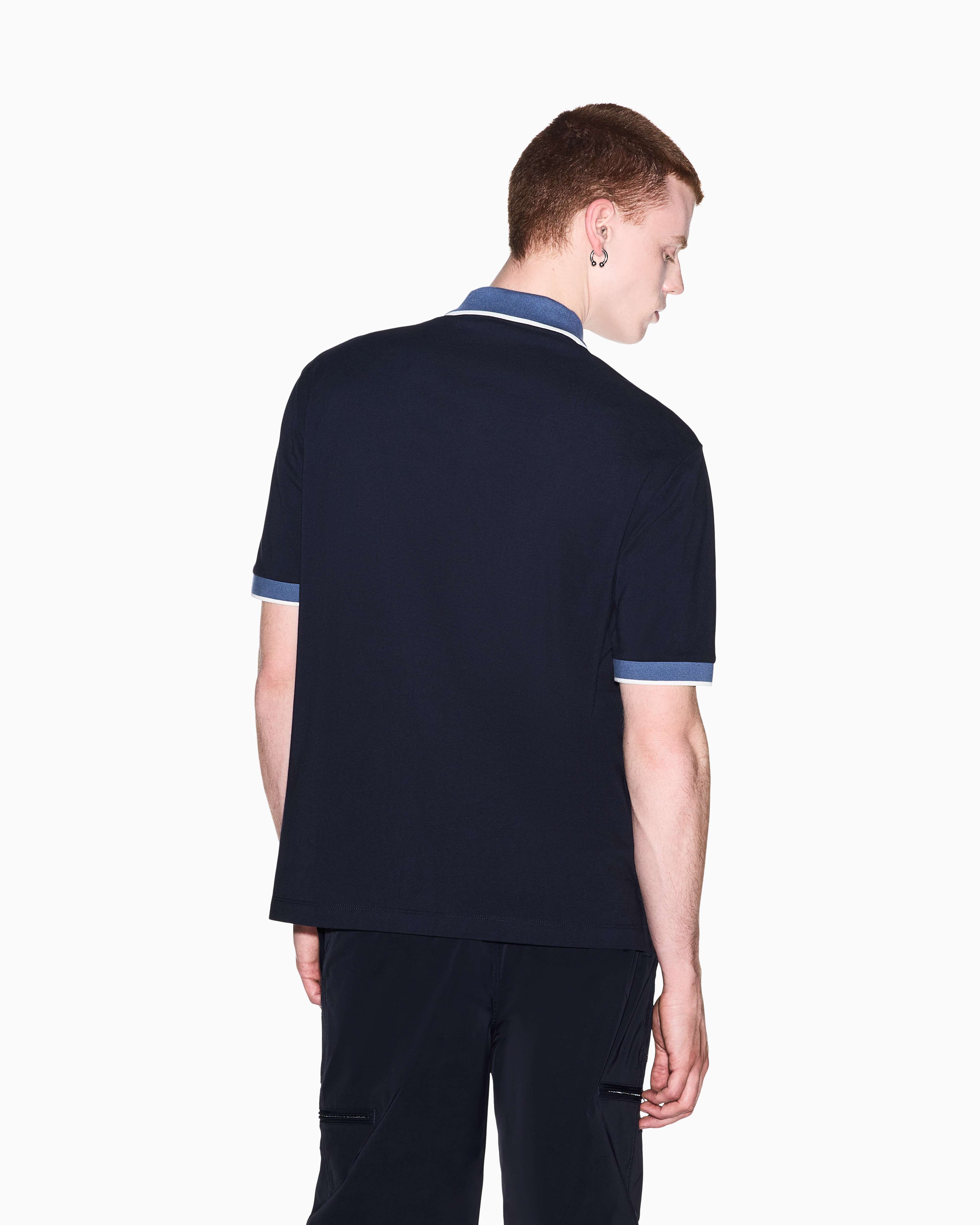 Men's Blue D01 Polo Shirt