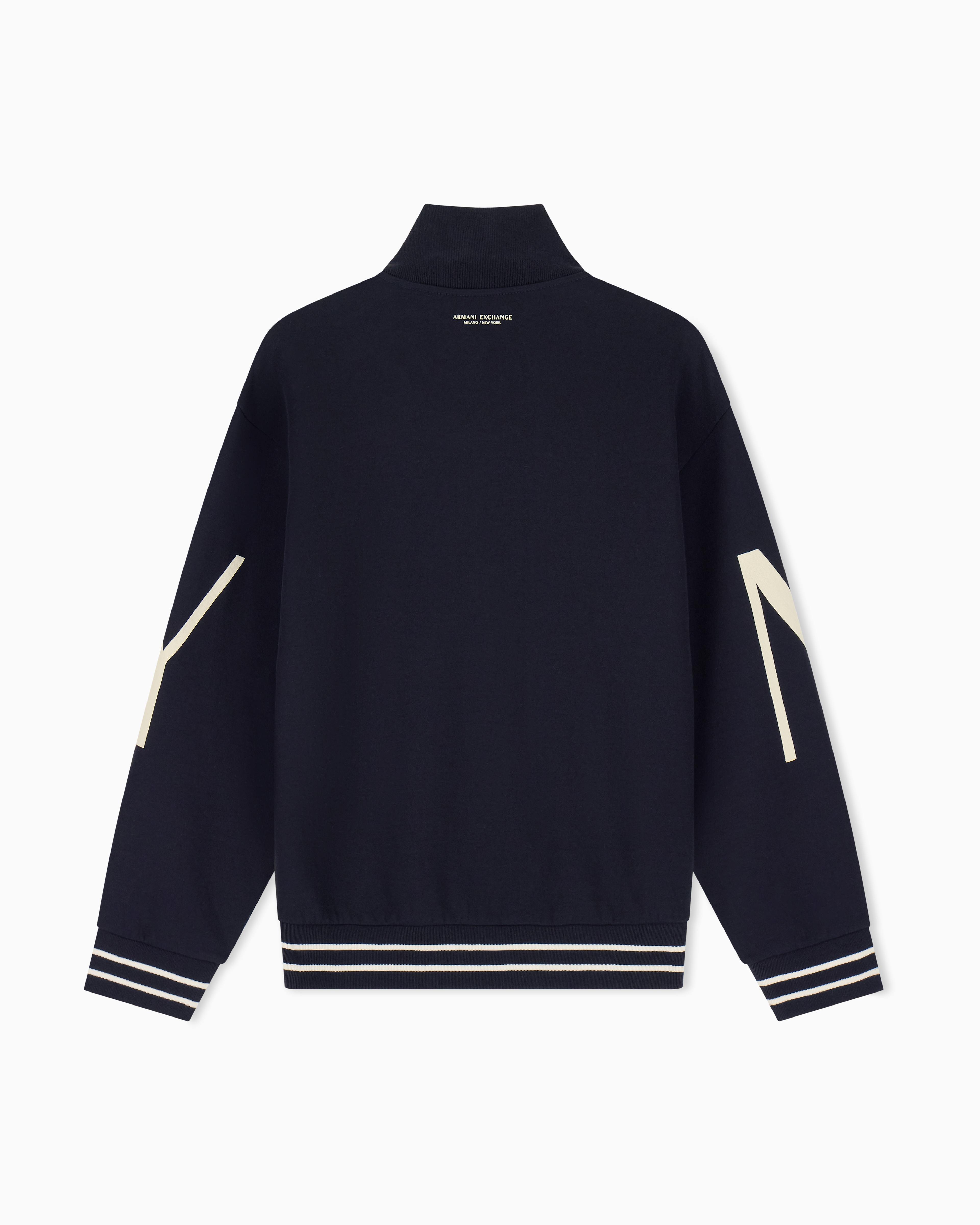 Men's Black Logomania Flocked Sweatshirt