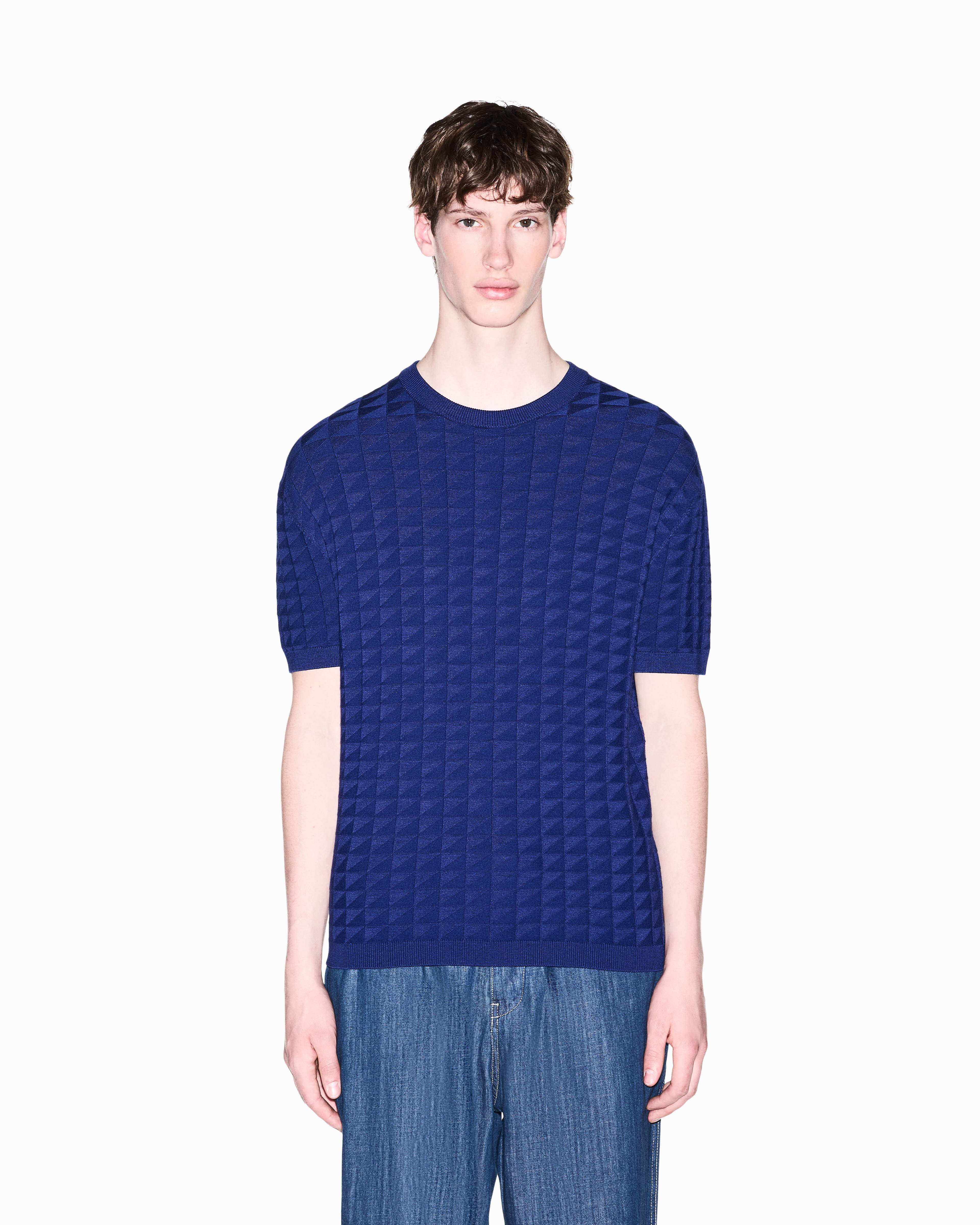Men's Blue Armani Classics Pullover