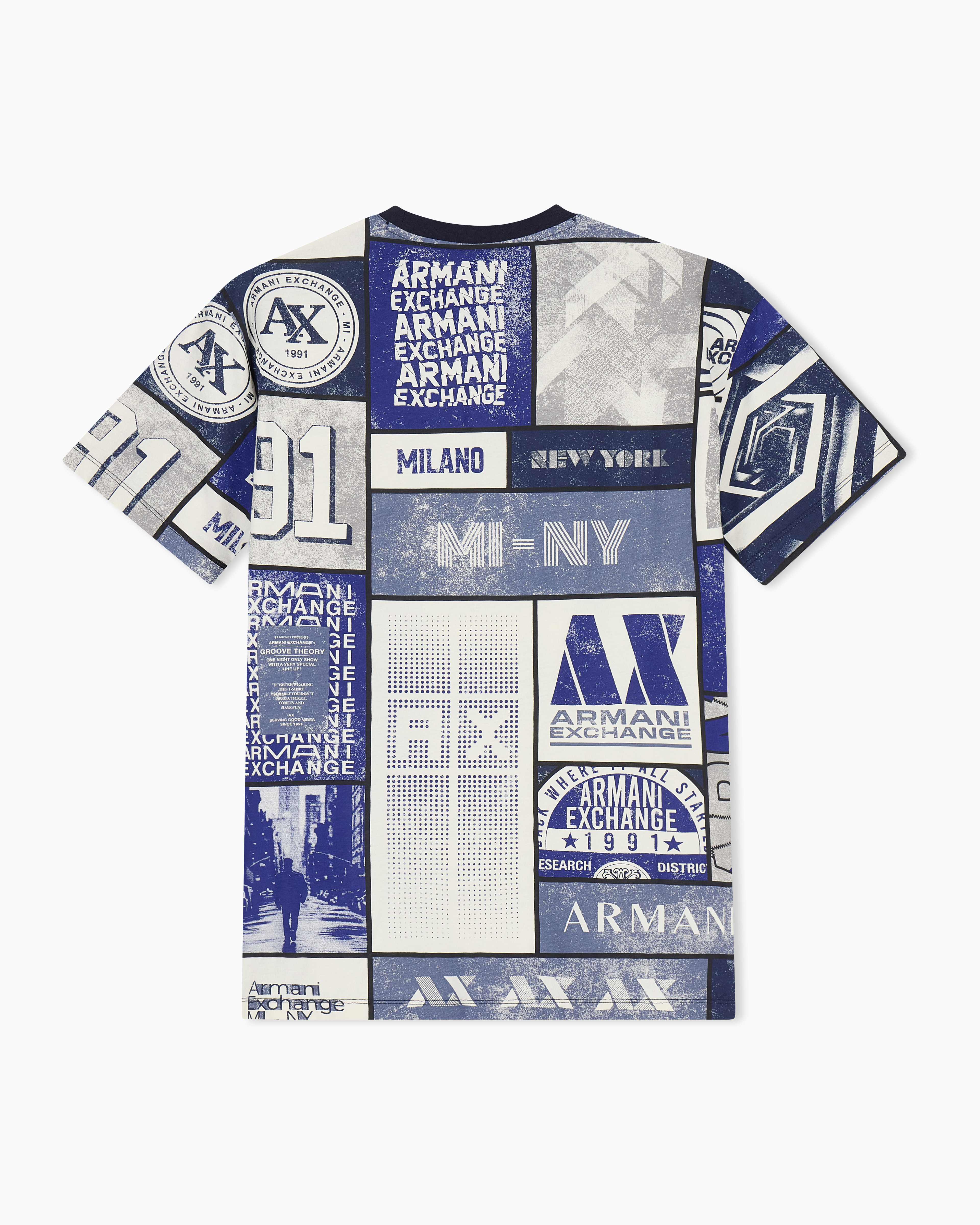 Men's White Logomania Multilogo T-Shirt