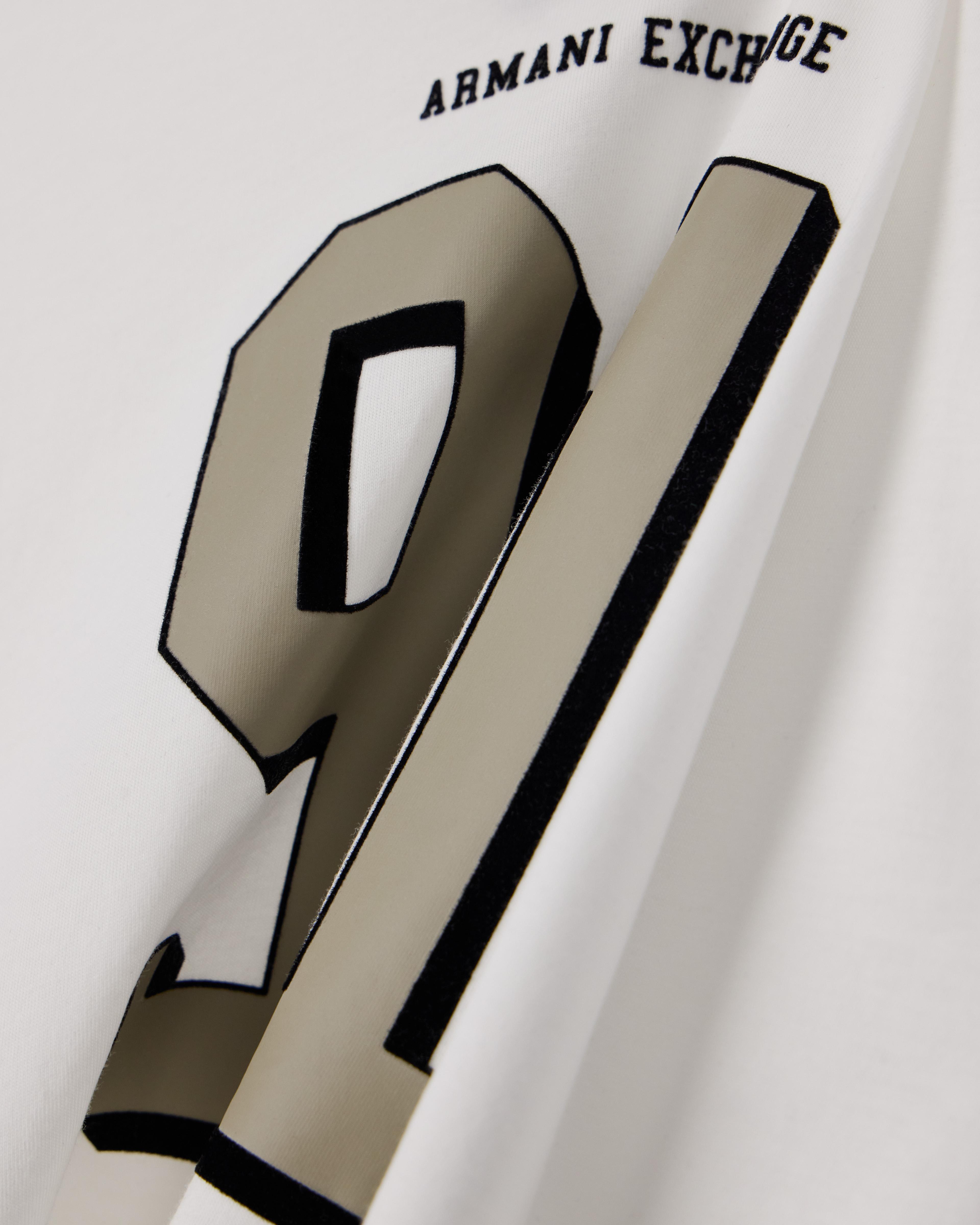 Men's White Logomania Flocked T-Shirt