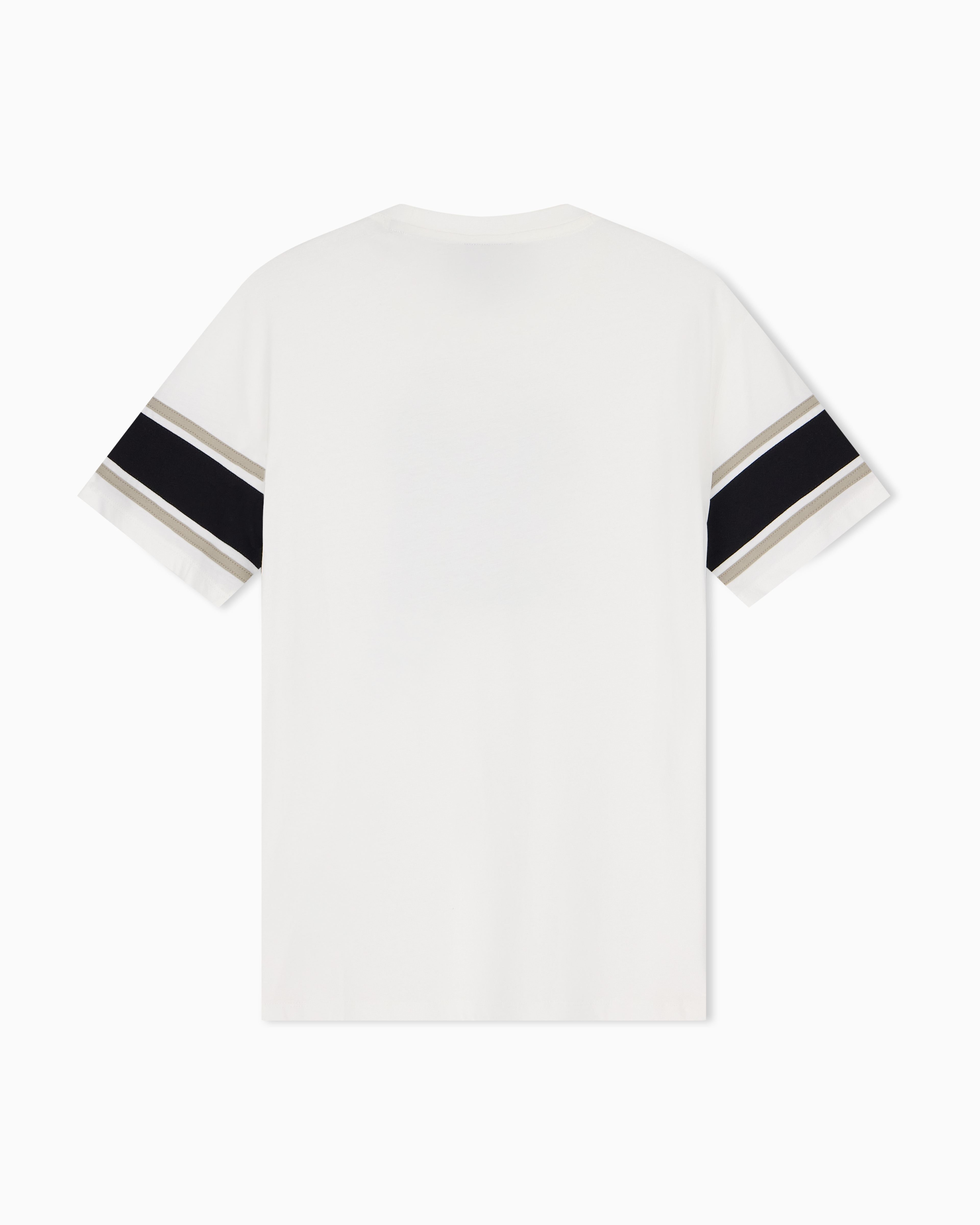 Men's White Logomania Flocked T-Shirt