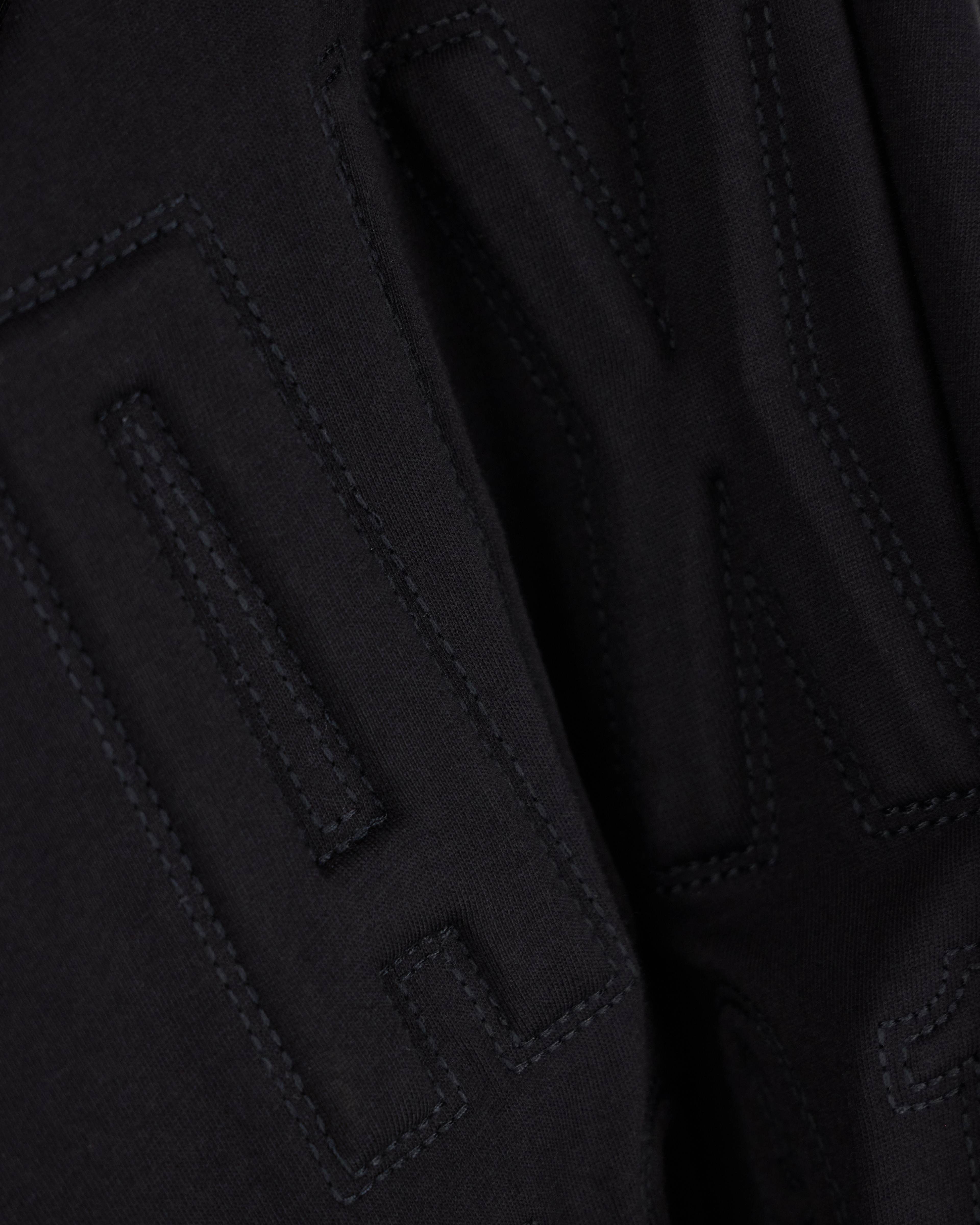 Men's Black Logomania Embossed T-Shirt