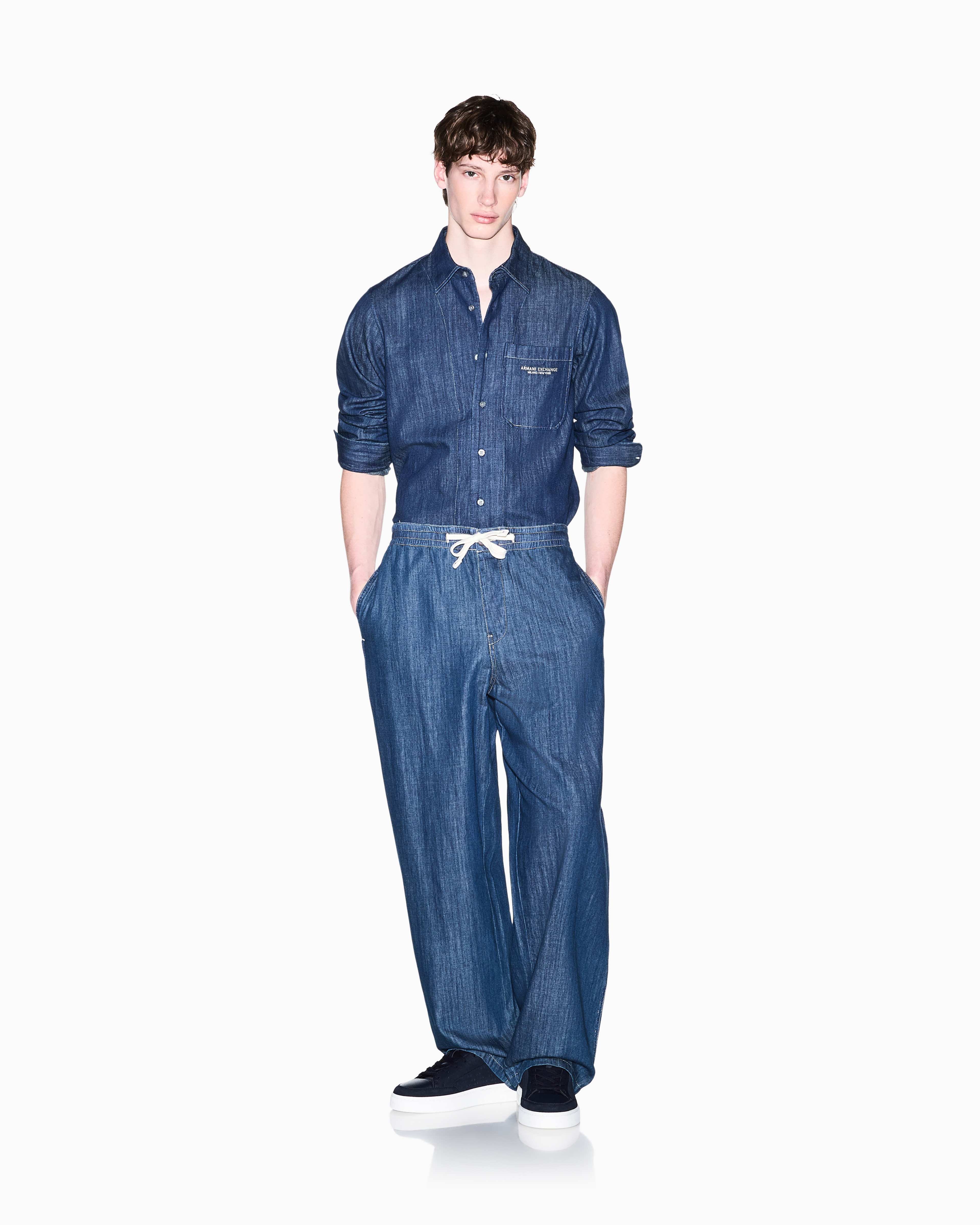 Men's Blue Faded Denims Shirt