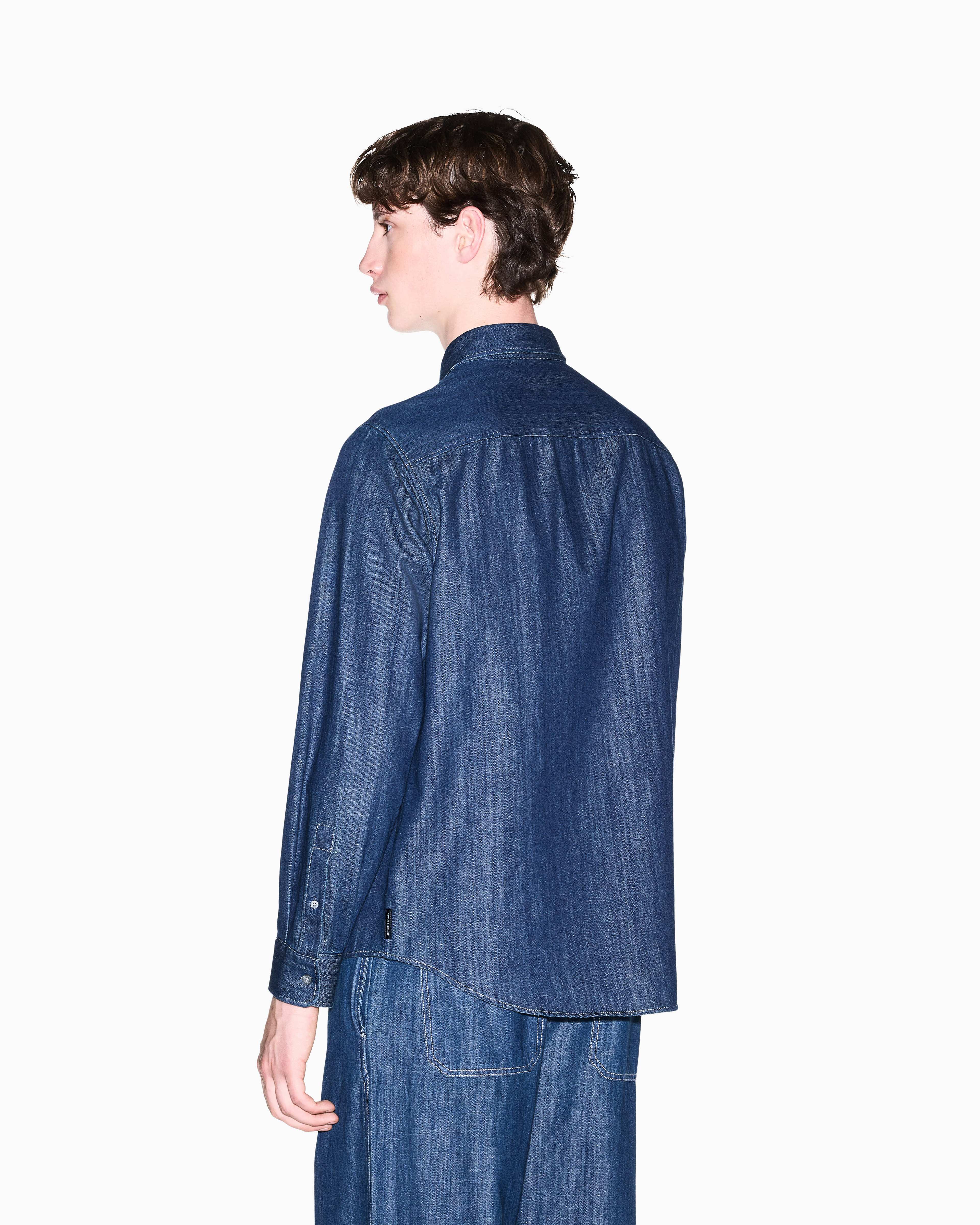 Men's Blue Faded Denims Shirt