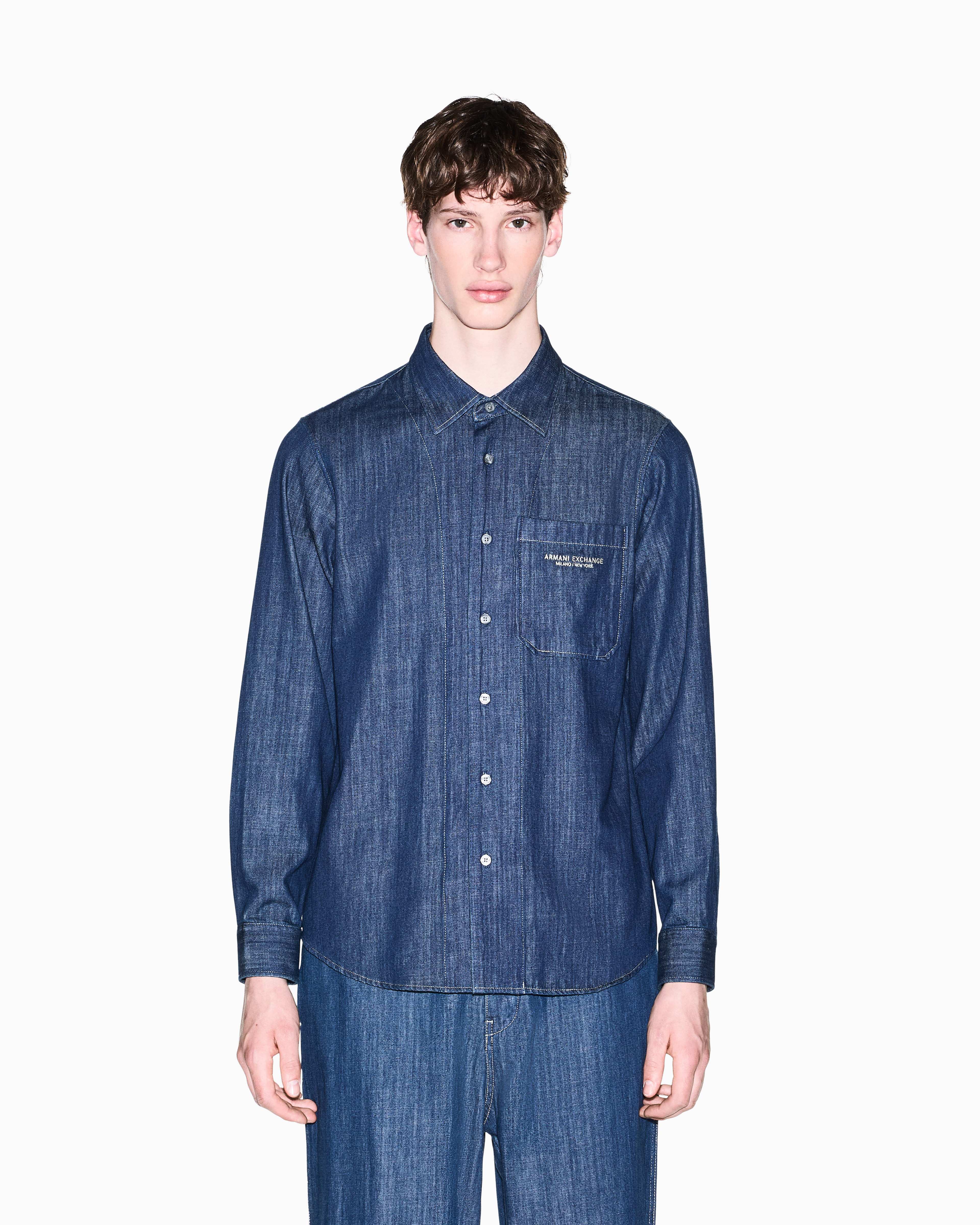 Men's Blue Faded Denims Shirt