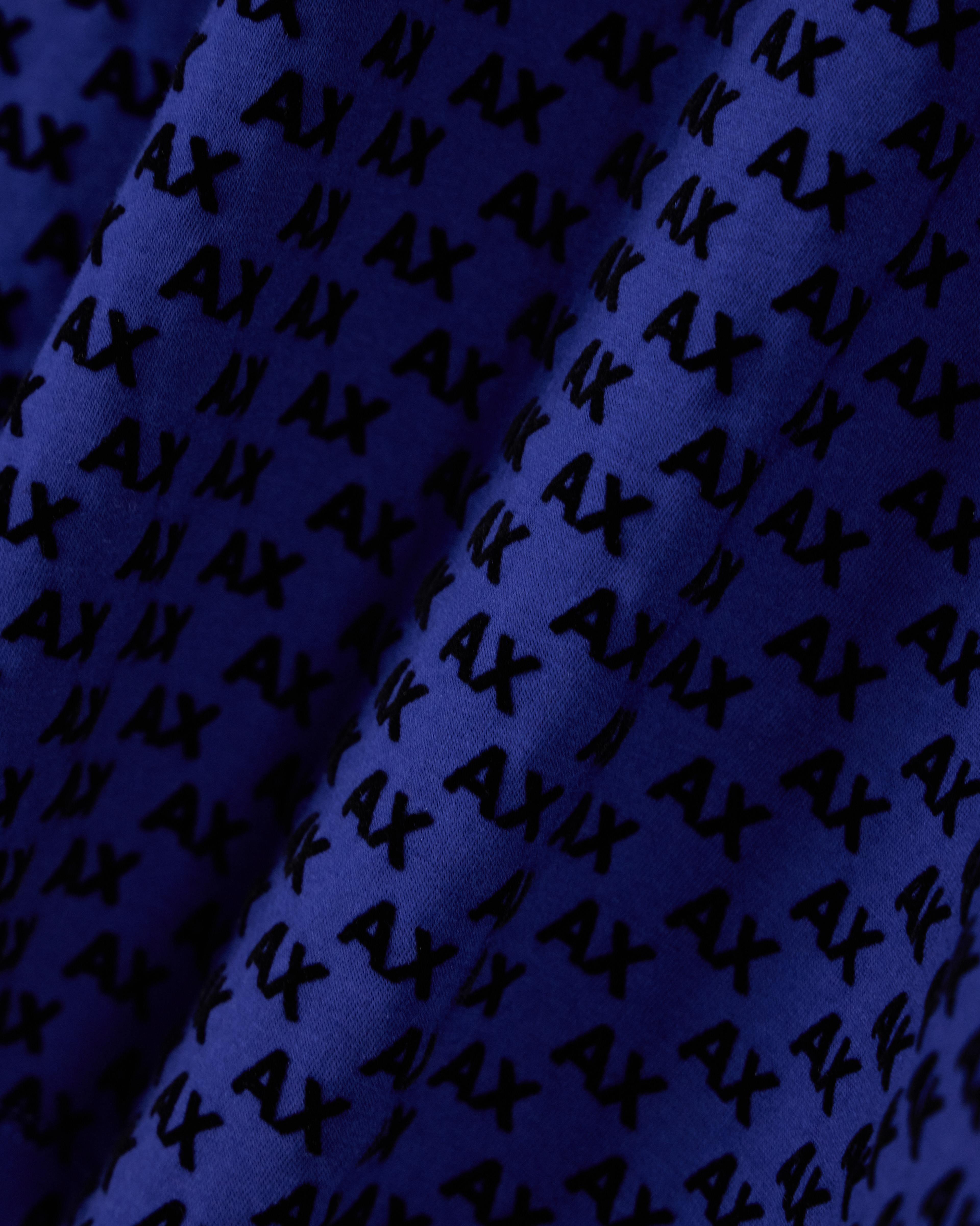Men's Black Logomania Flocked T-Shirt