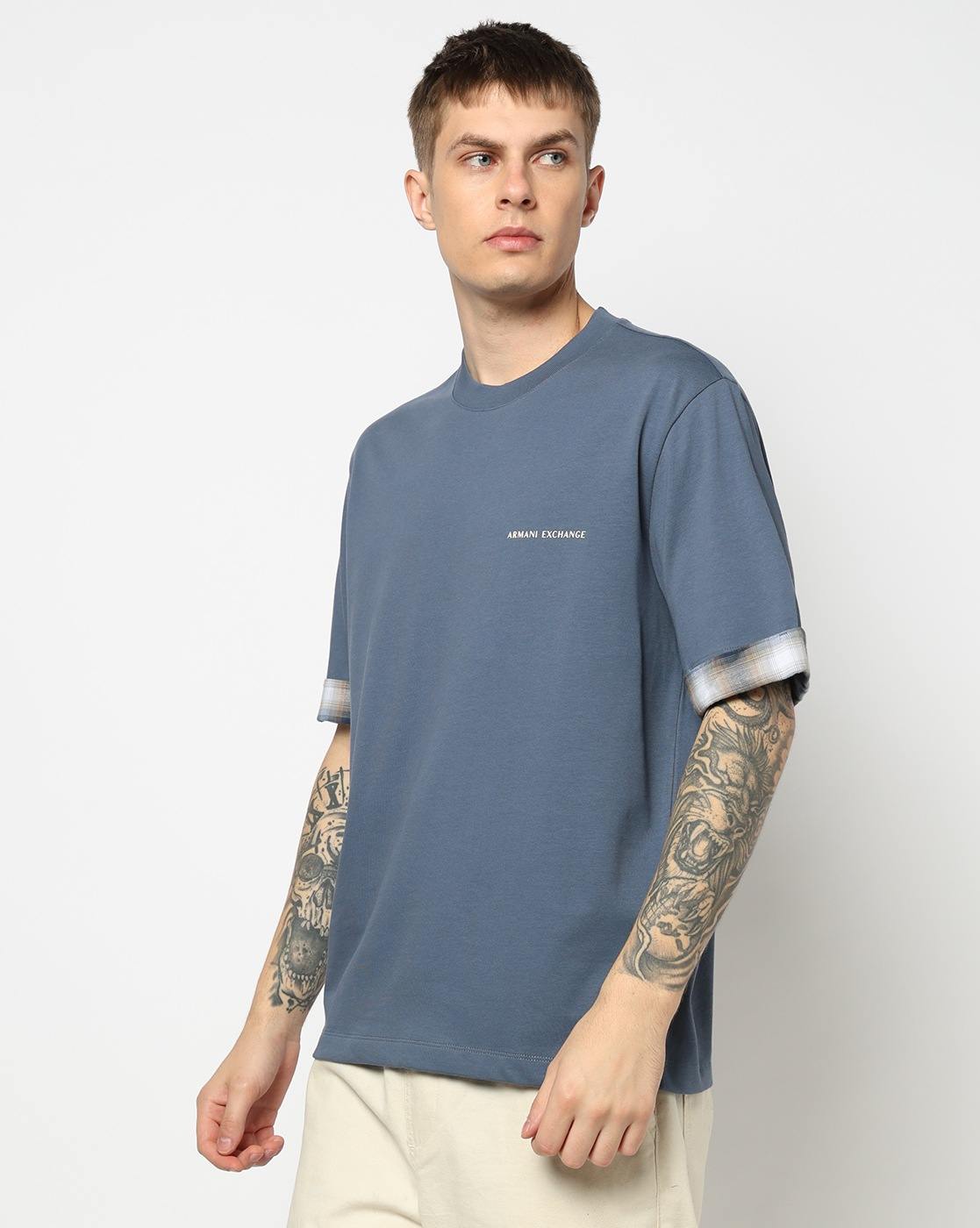 Men's Grey Crossover Blouse