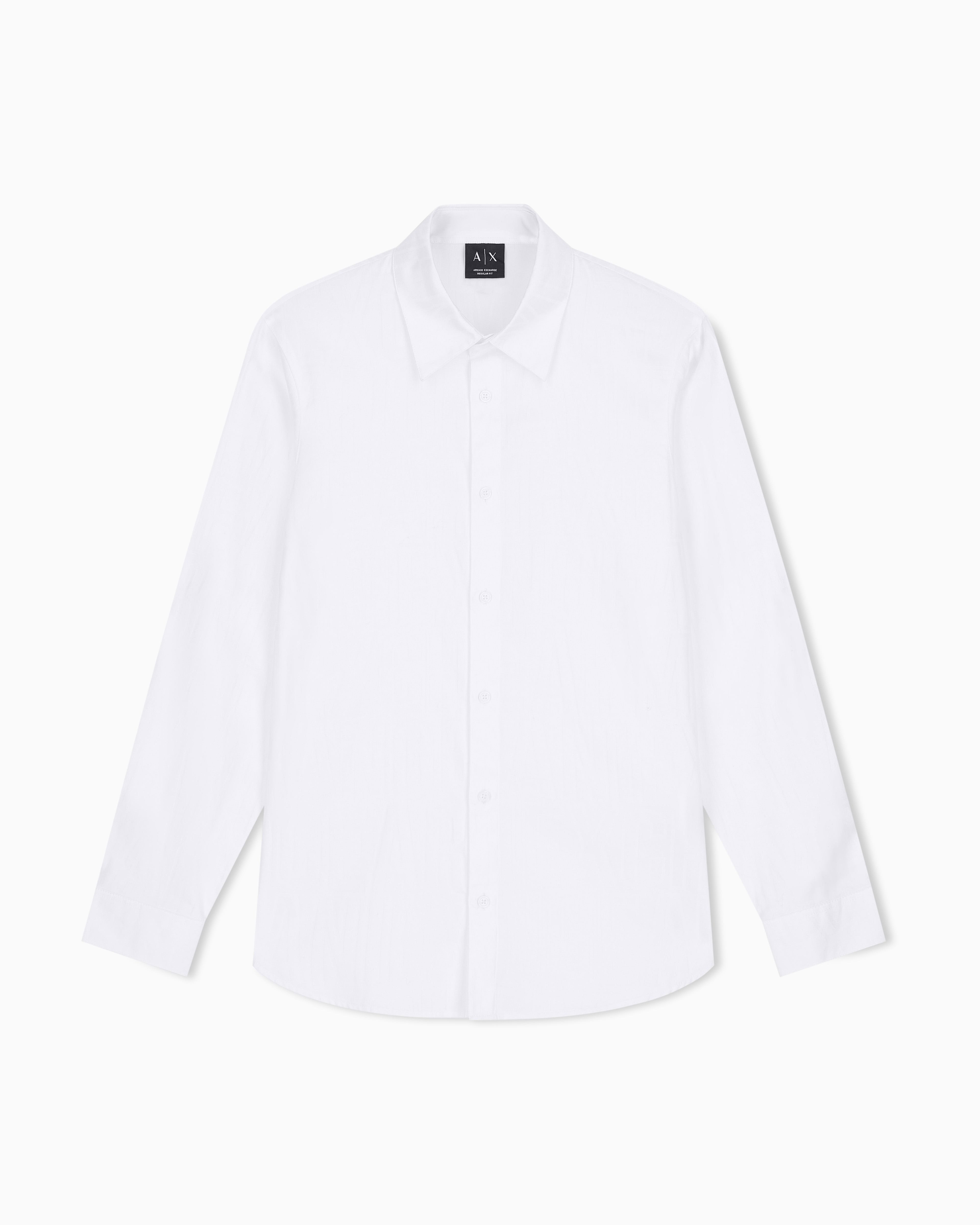 Men's White Logomania Jacquard Shirt