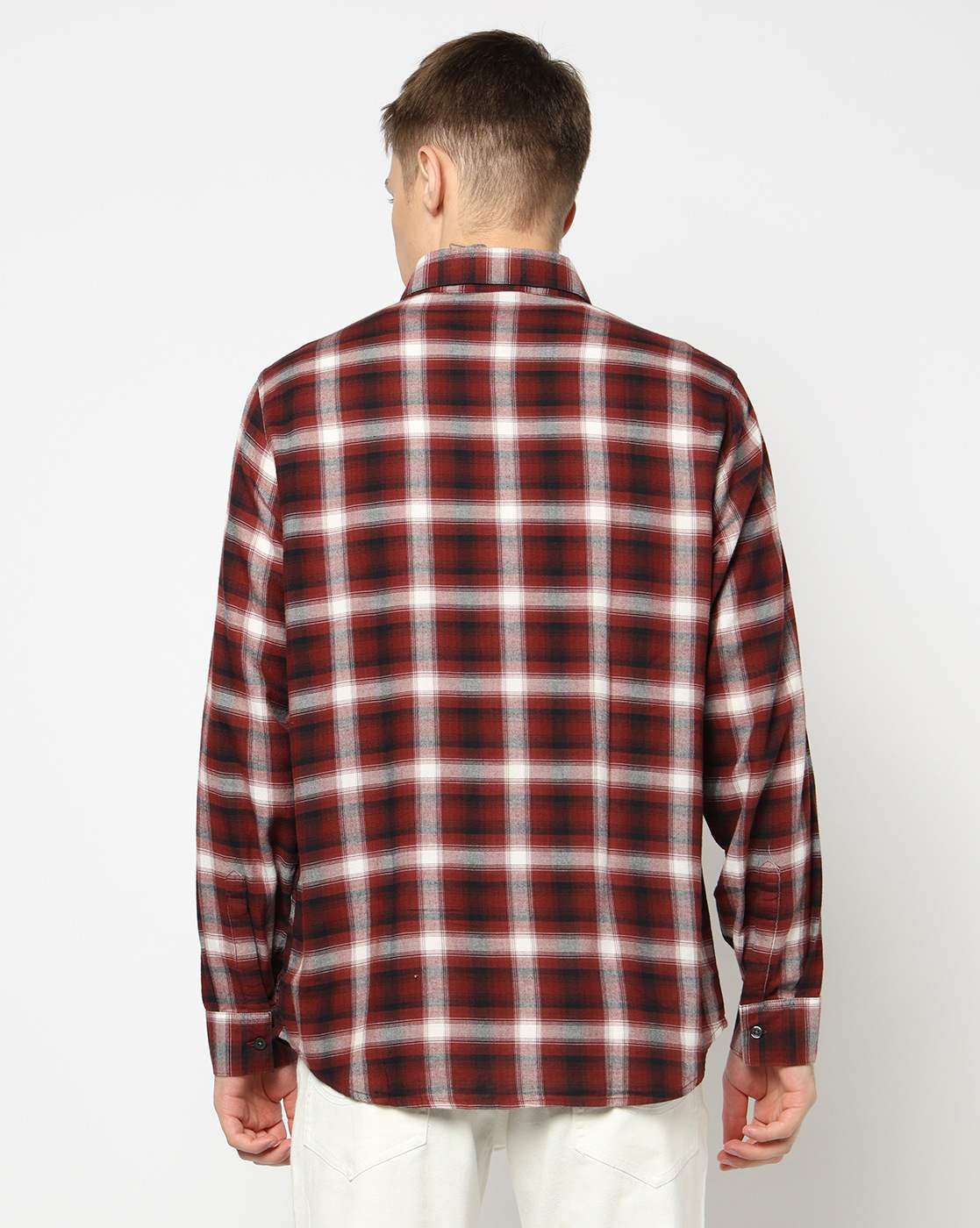 Men's Grey Crossover Blouse
