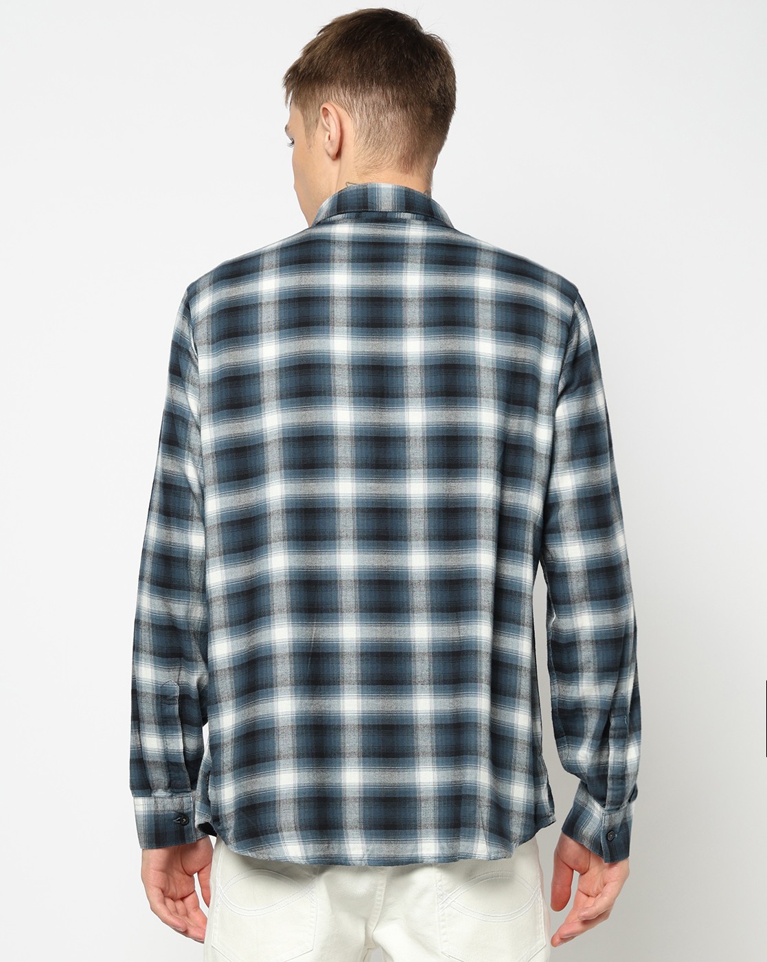 Men's Grey Crossover Blouse