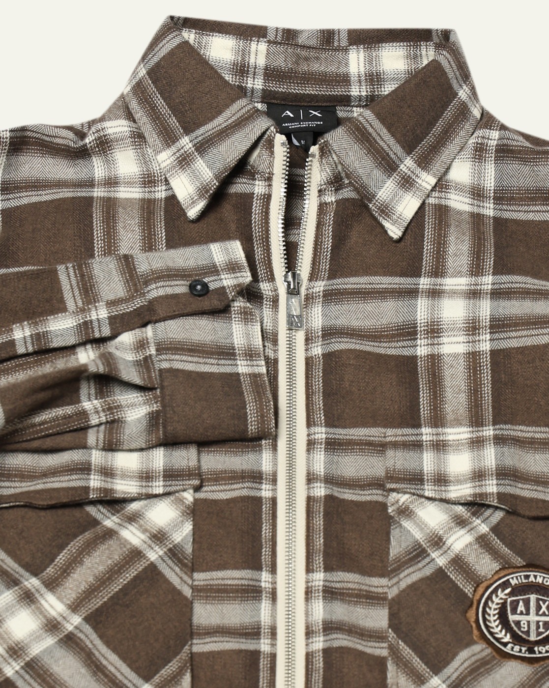 Men's Grey Crossover Blouse
