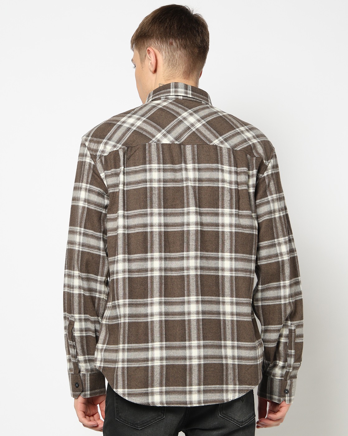Men's Grey Crossover Blouse