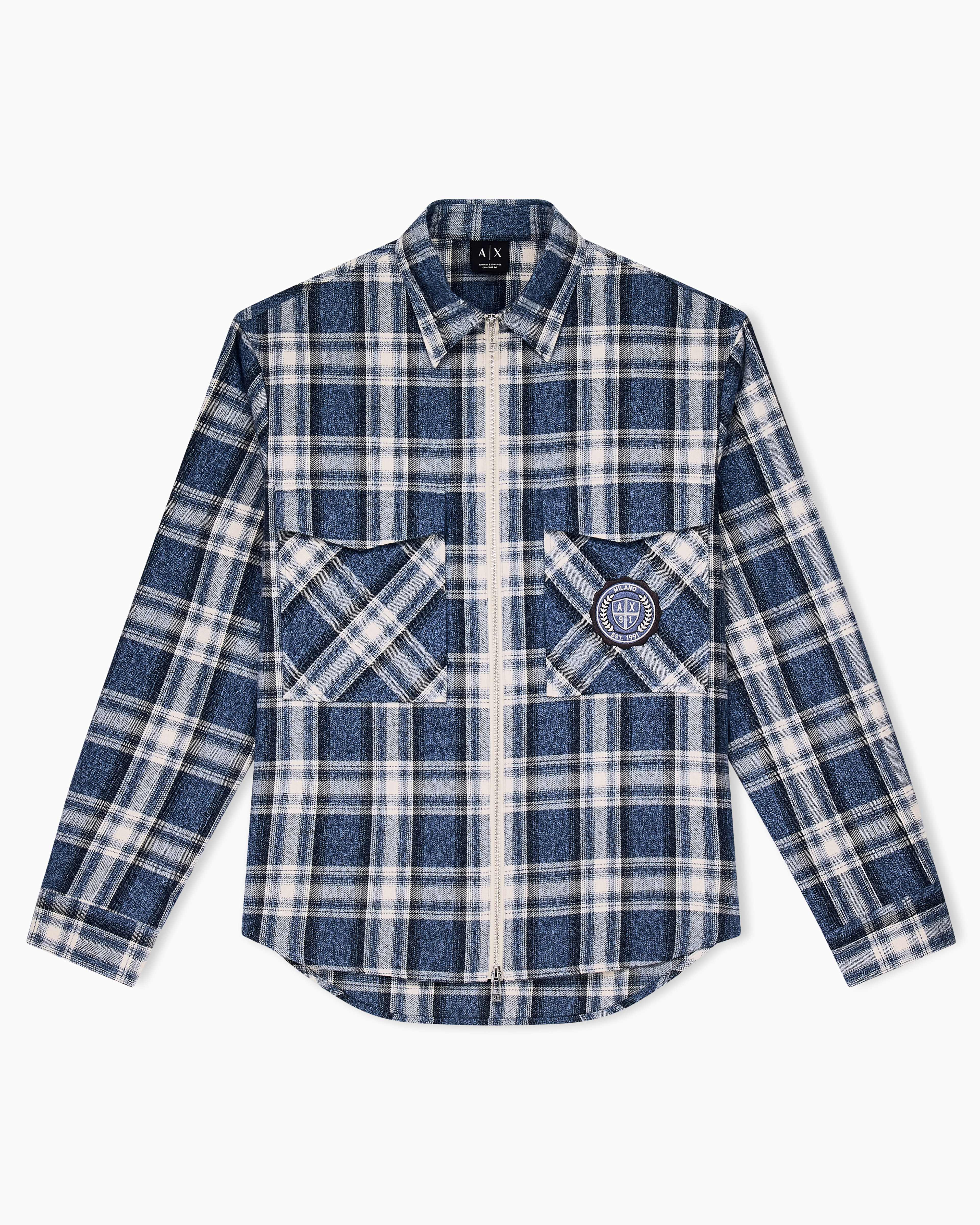 Men's Grey Crossover Blouse