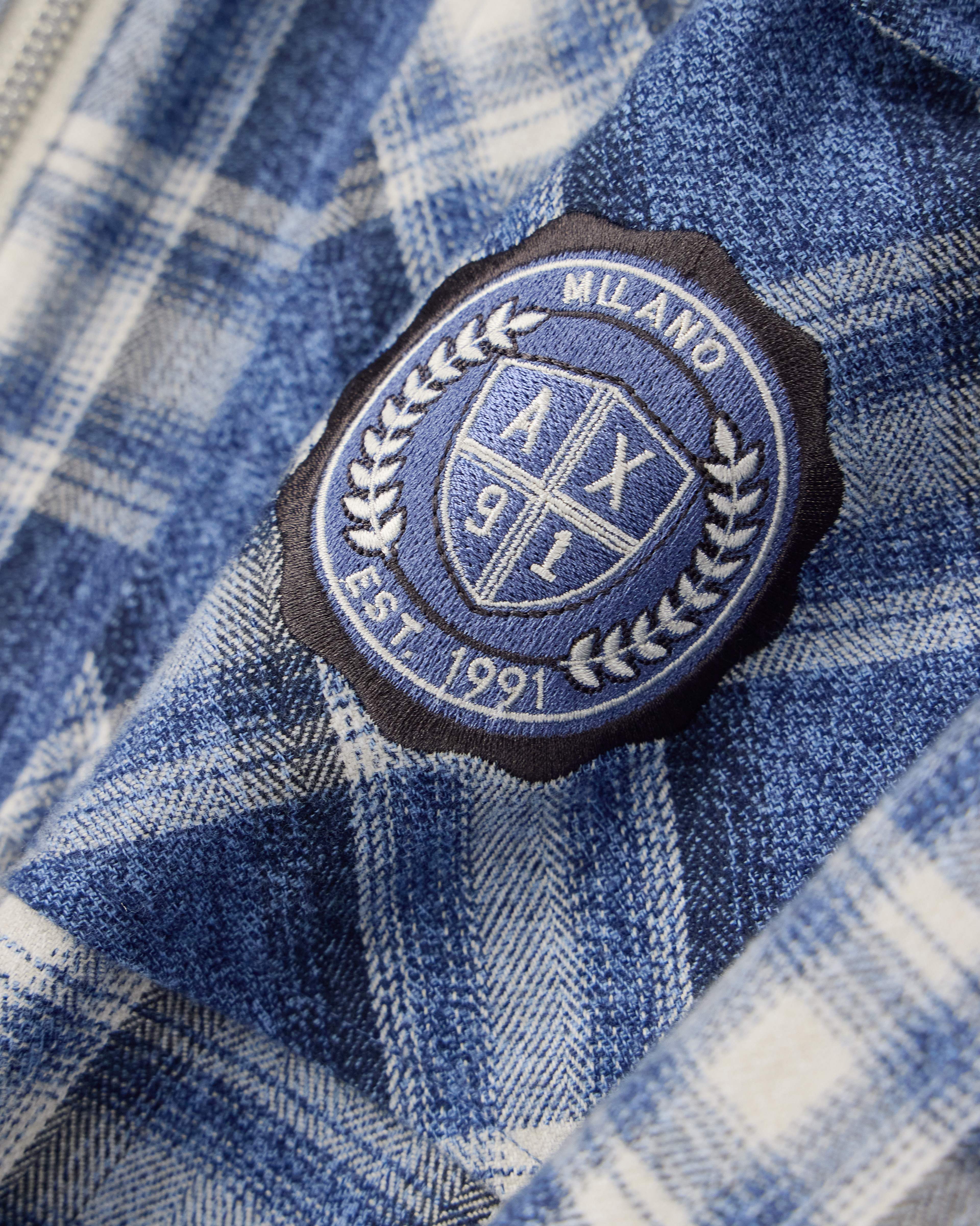 Men's Grey Crossover Blouse