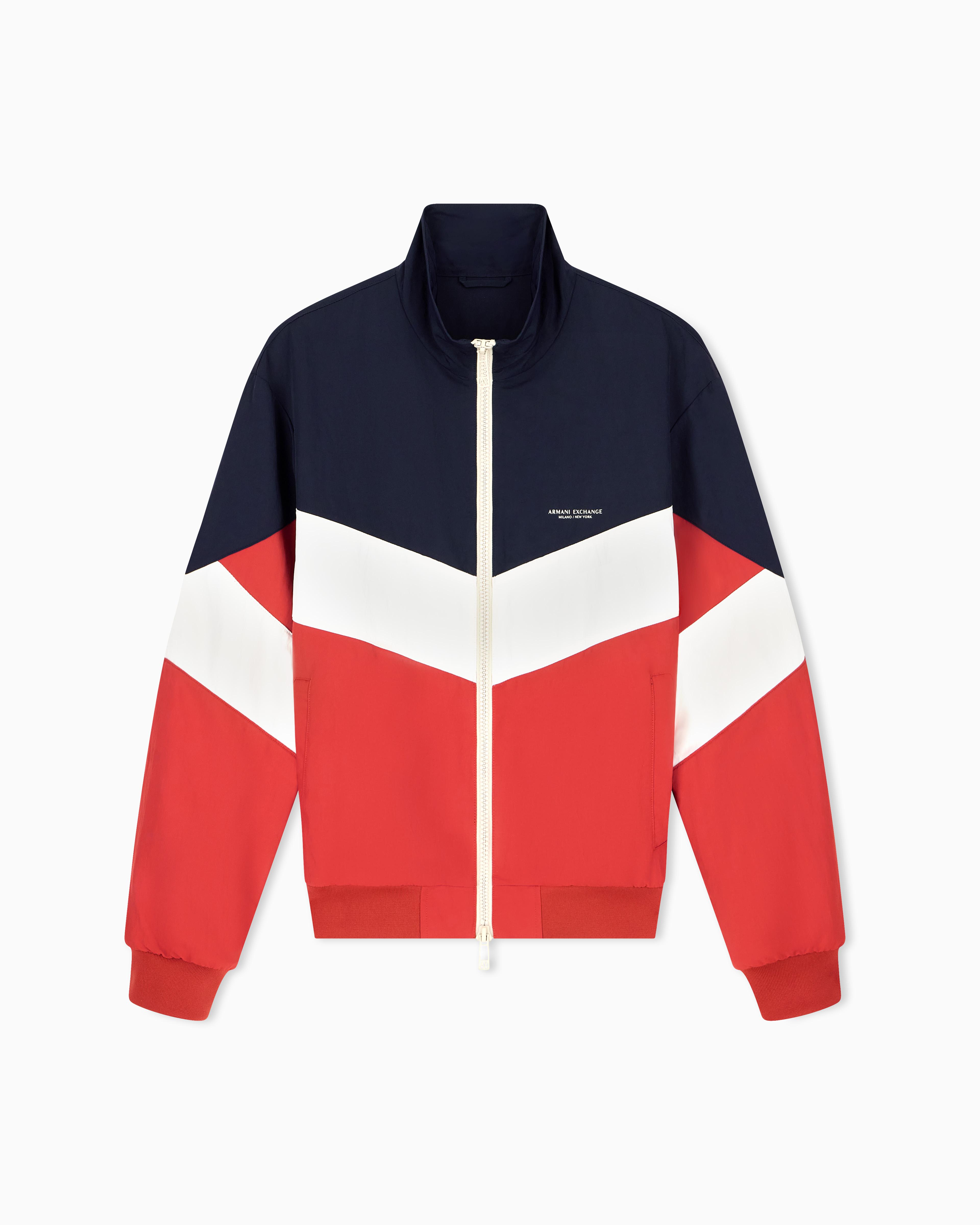 Men's White Refined Sportswear Blouson Jacket