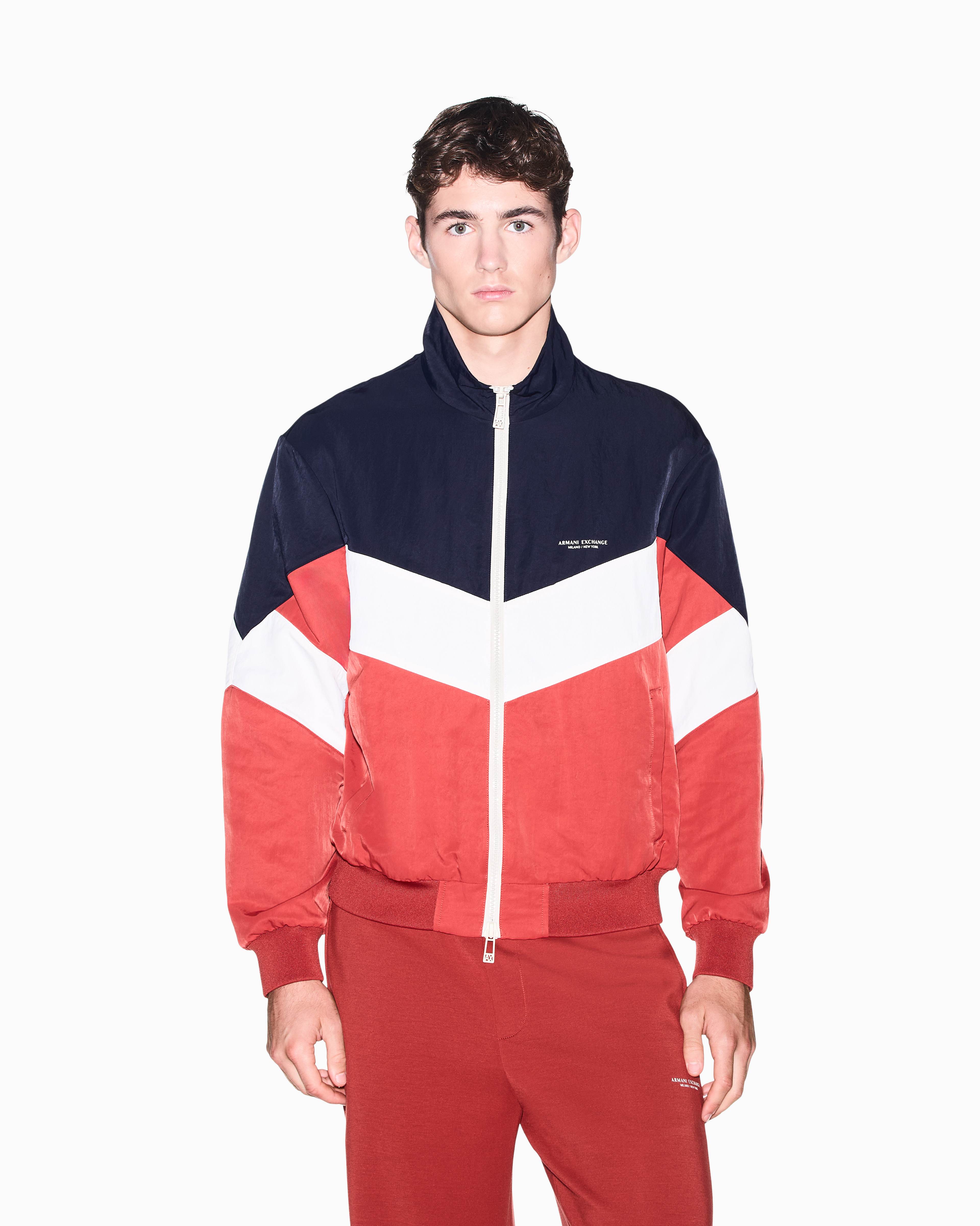 Men's White Refined Sportswear Blouson Jacket