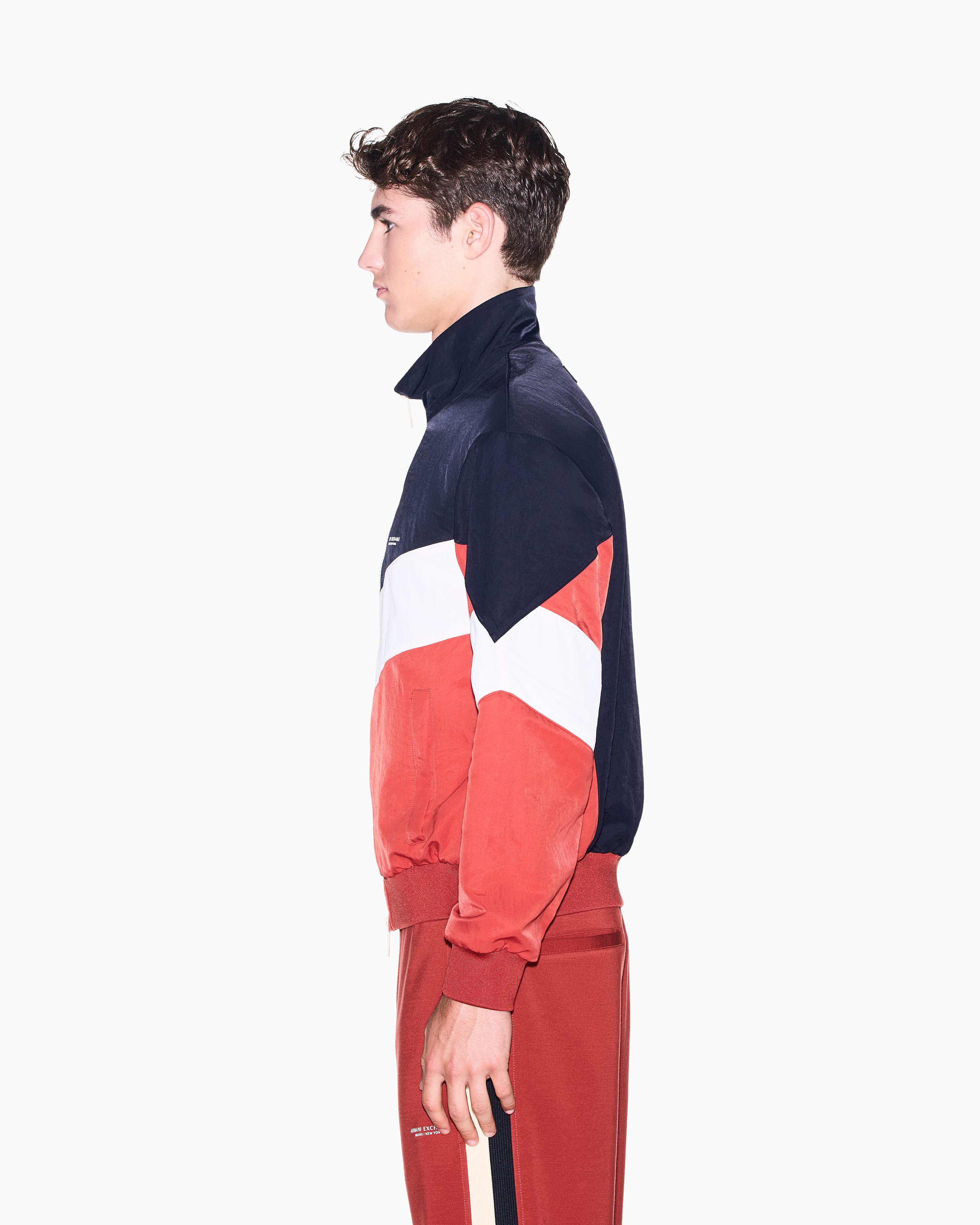 Men's White Refined Sportswear Blouson Jacket