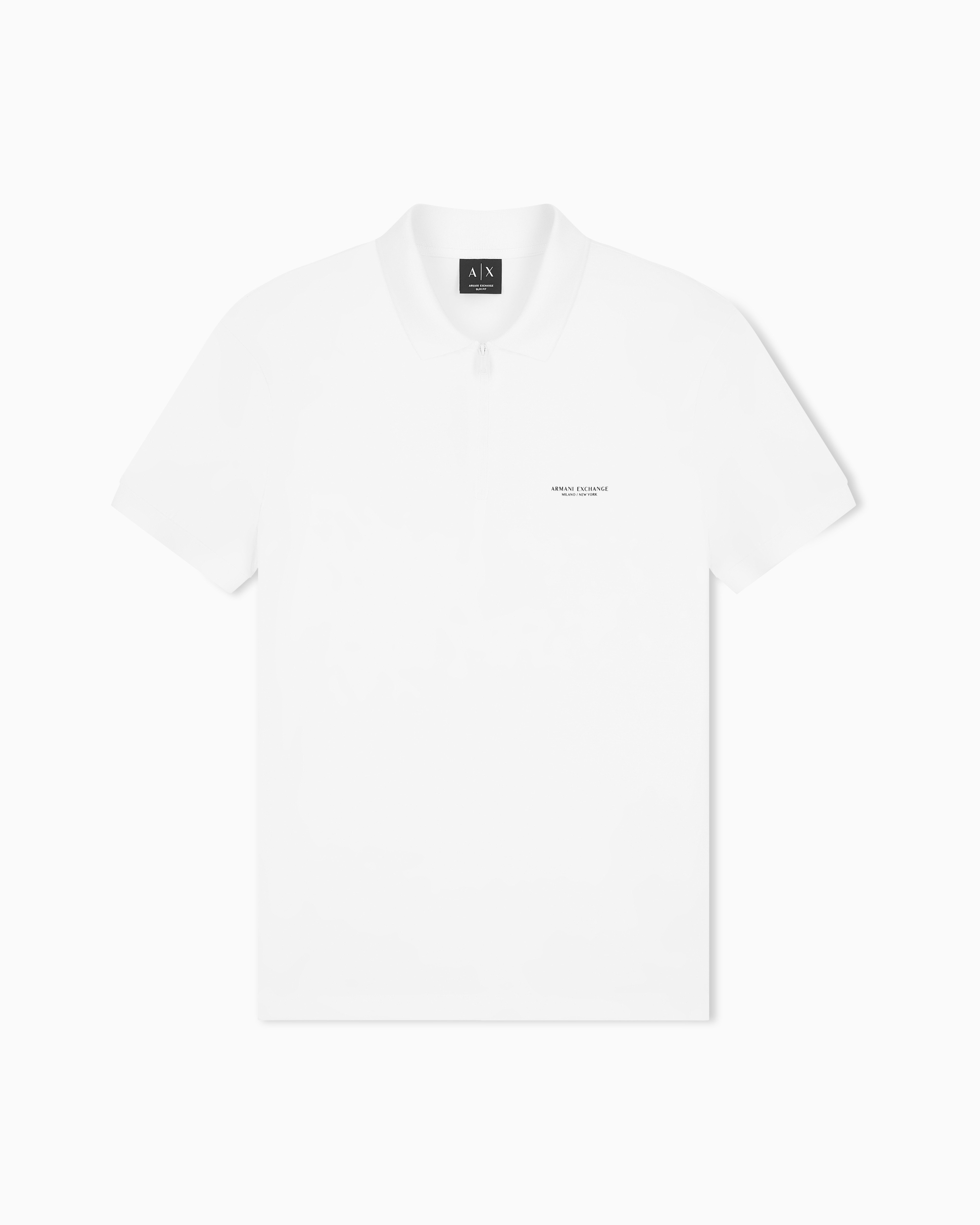 Men's White Armani Classics Polo Shirt