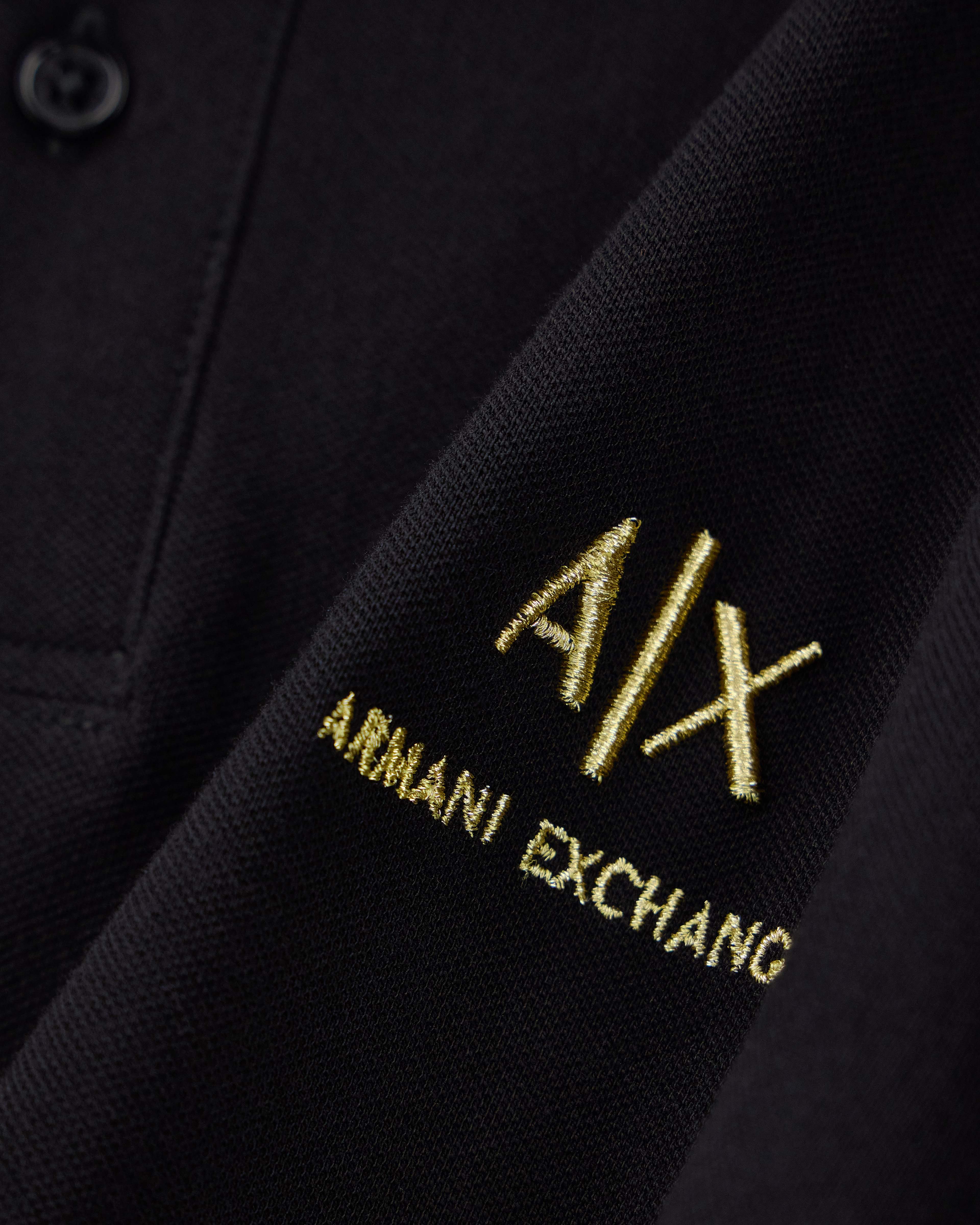 Men's Black Armani Classics Polo Shirt