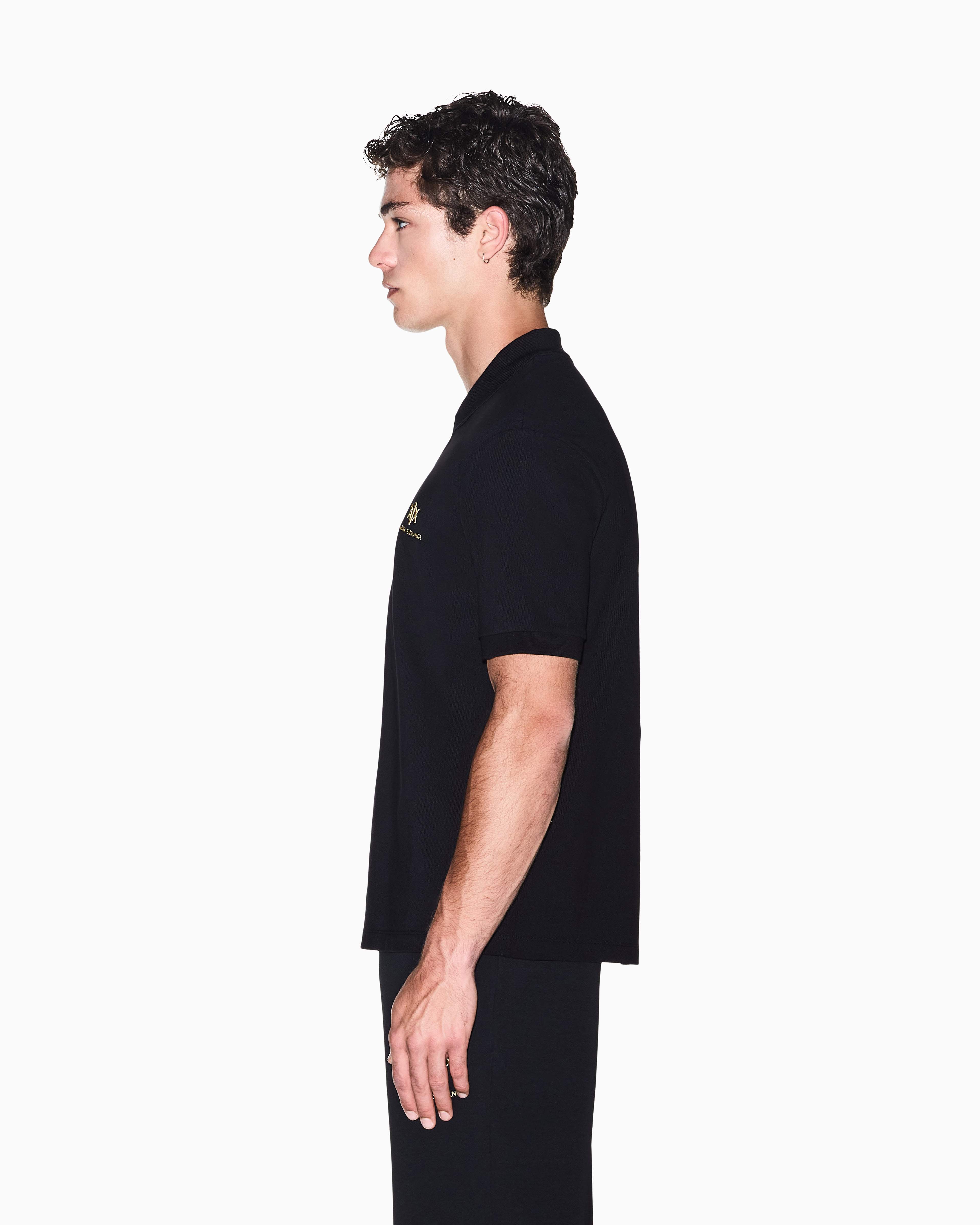 Men's Black Armani Classics Polo Shirt