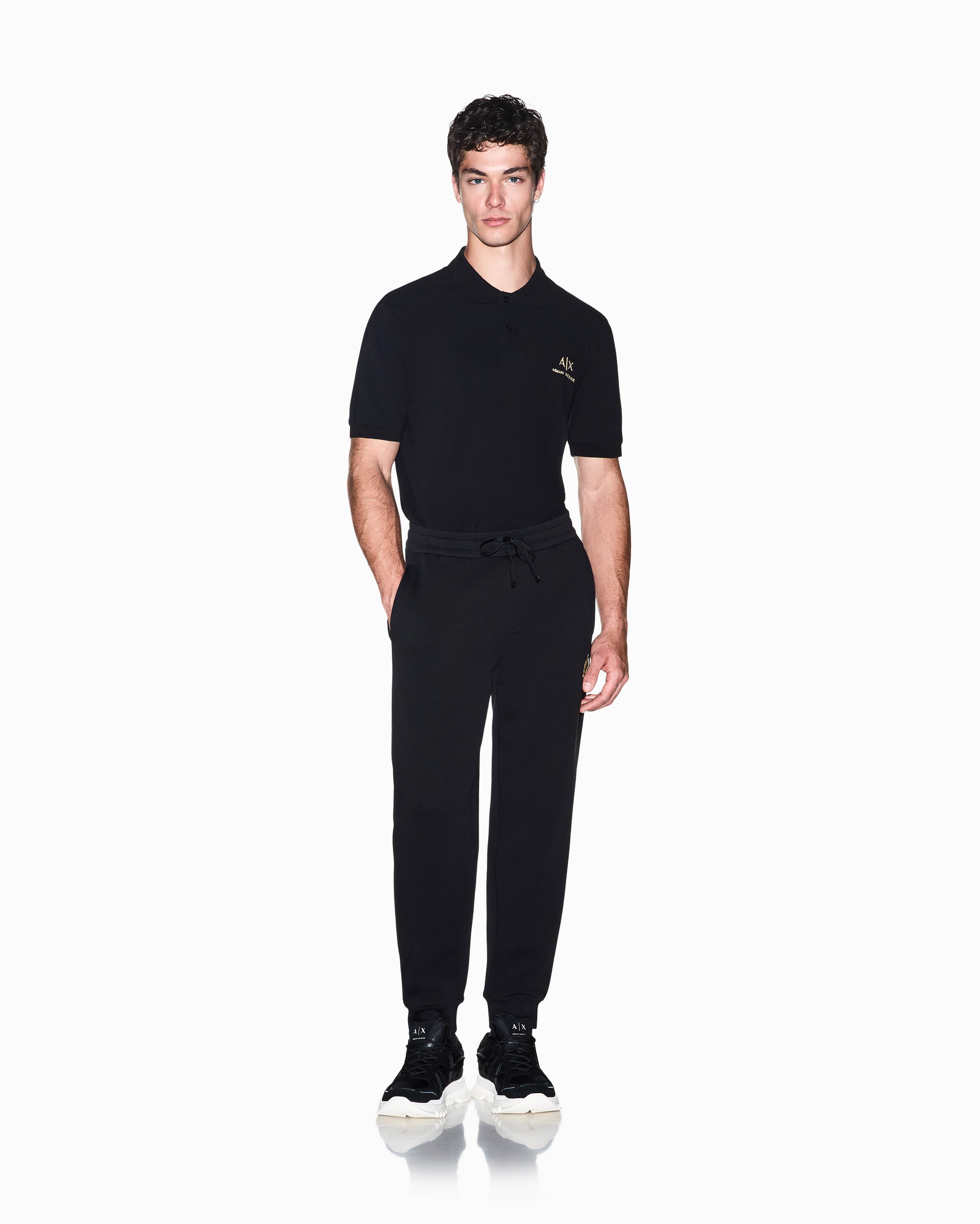 Men's Black Armani Classics Polo Shirt