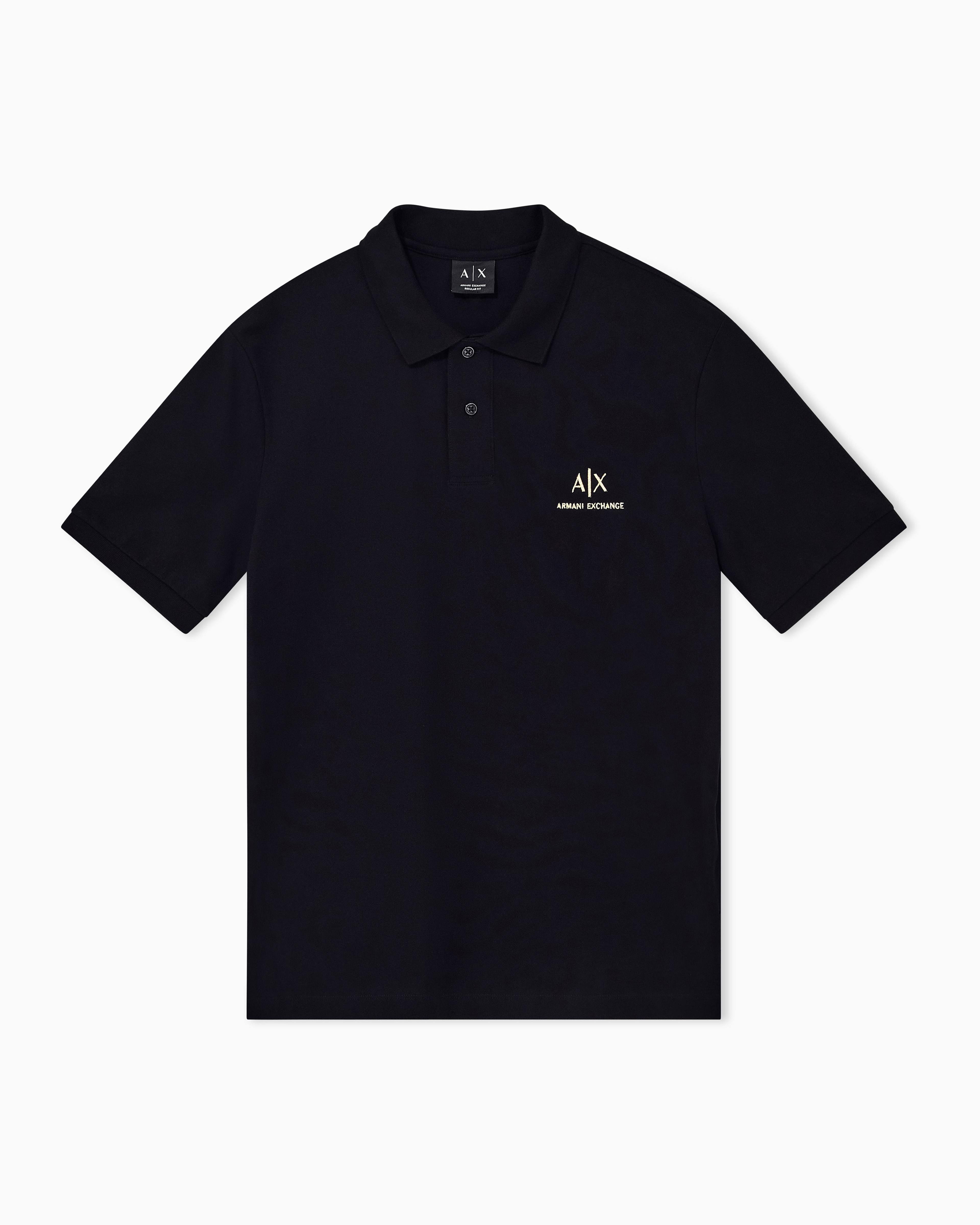 Men's Black Armani Classics Polo Shirt