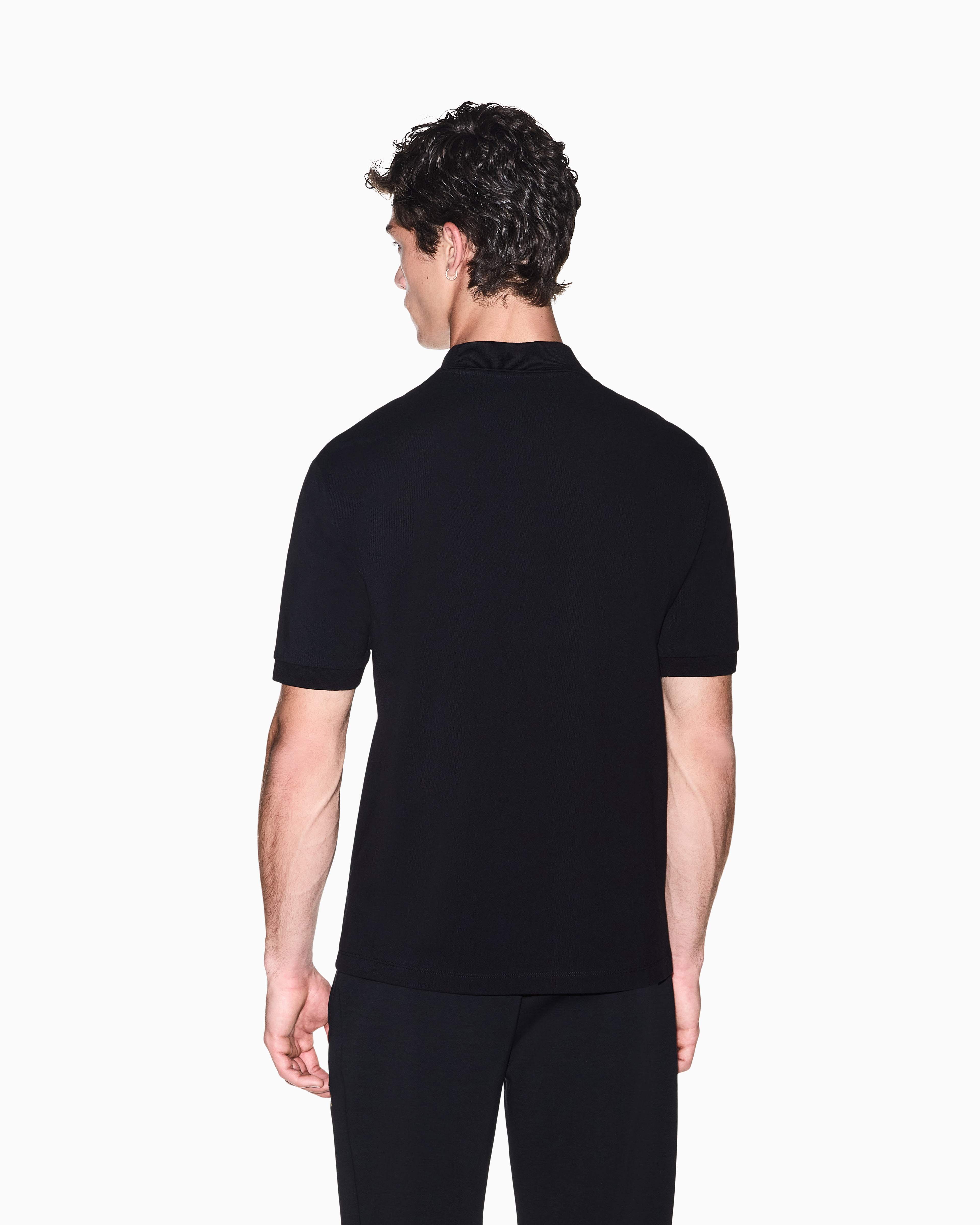Men's Black Armani Classics Polo Shirt