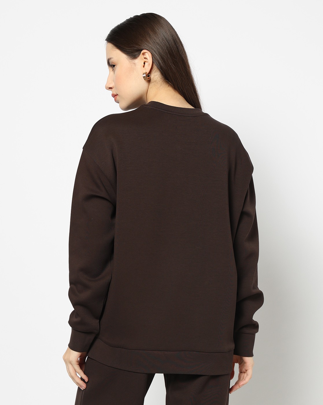 Women's Brown Modern Drama Sweatshirt