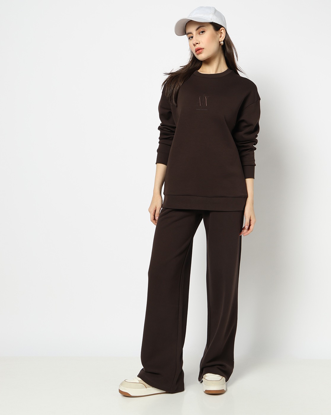 Women's Brown Modern Drama Sweatshirt