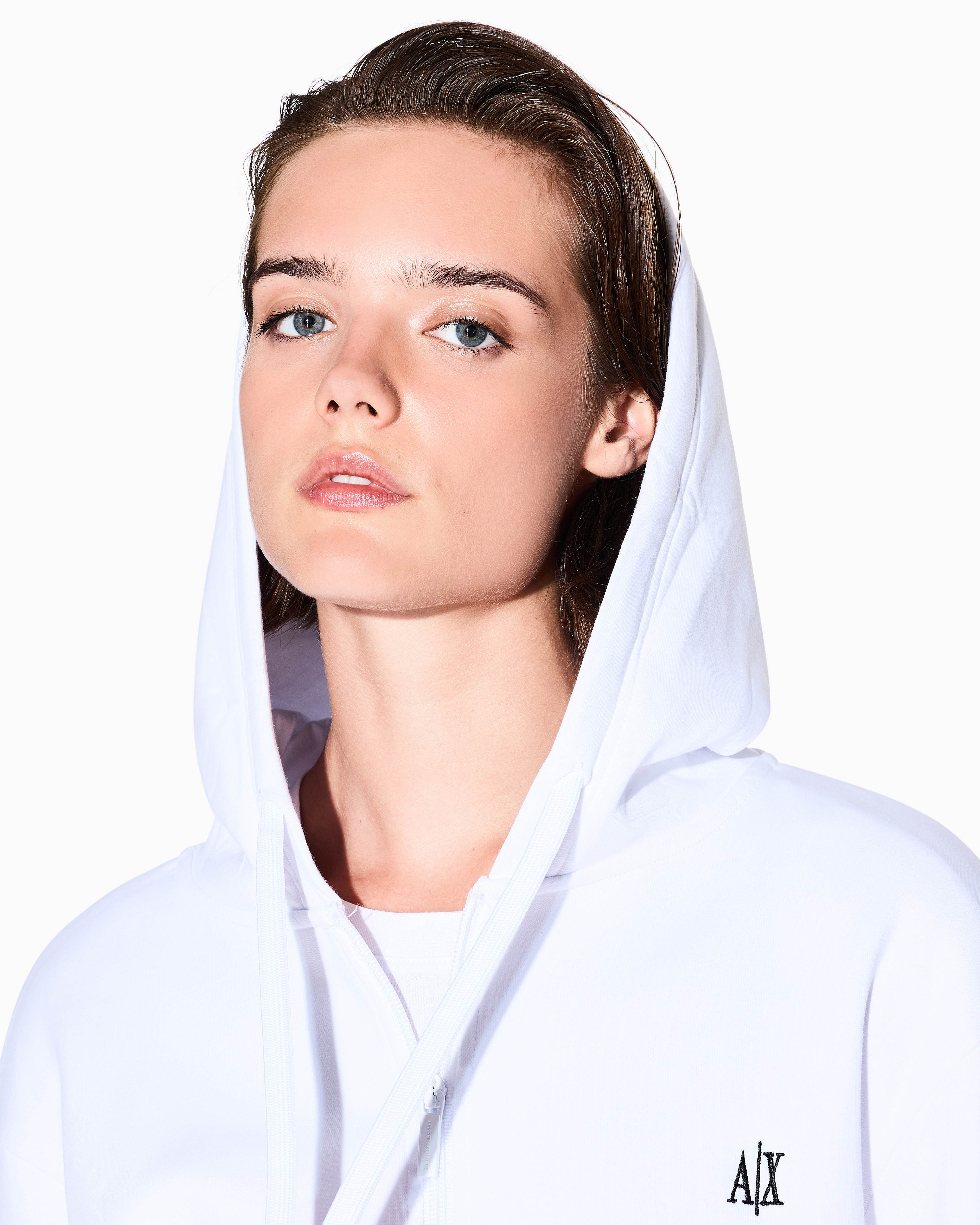 Women's White Modern Drama SWEATSHIRT