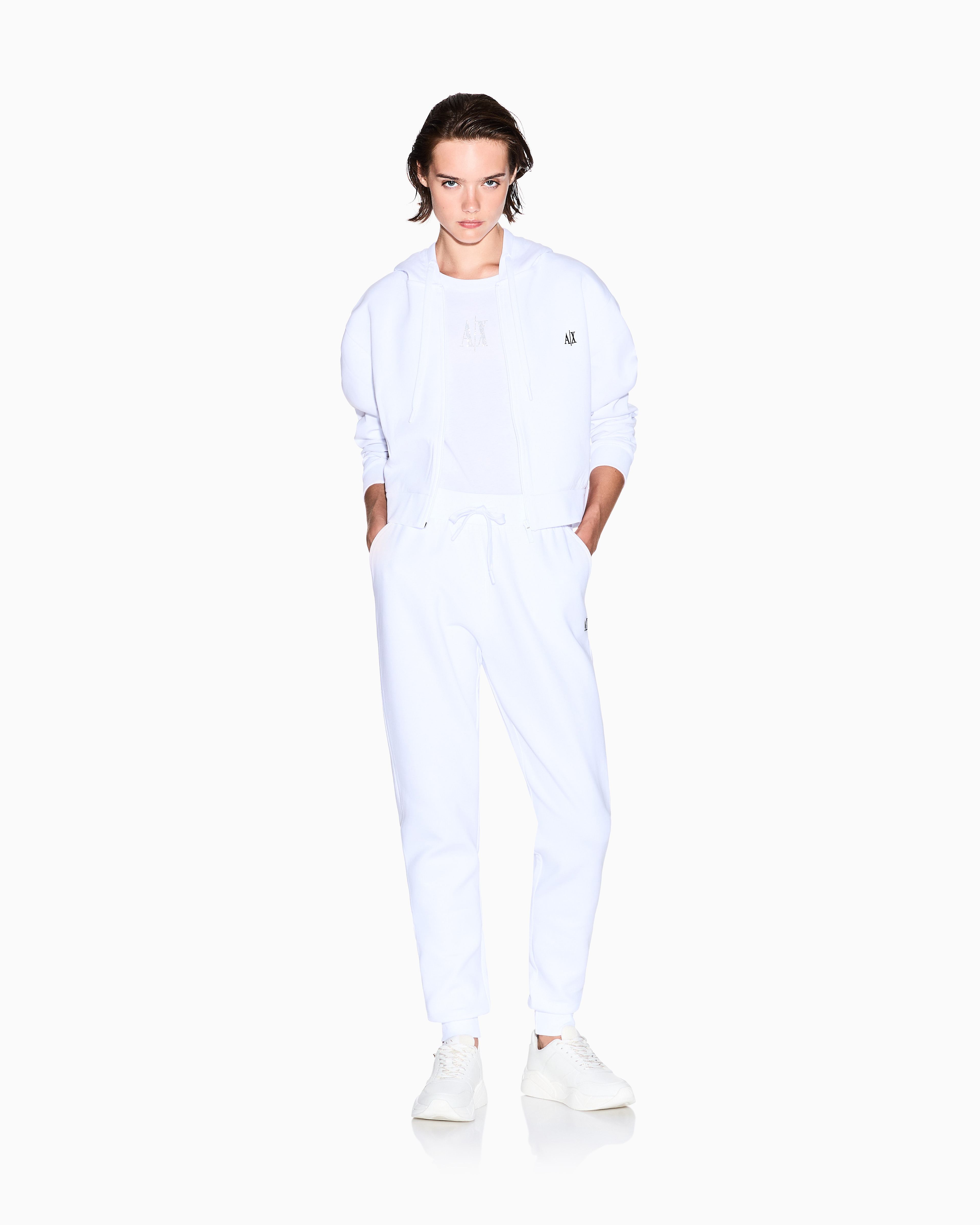 Women's White Modern Drama SWEATSHIRT