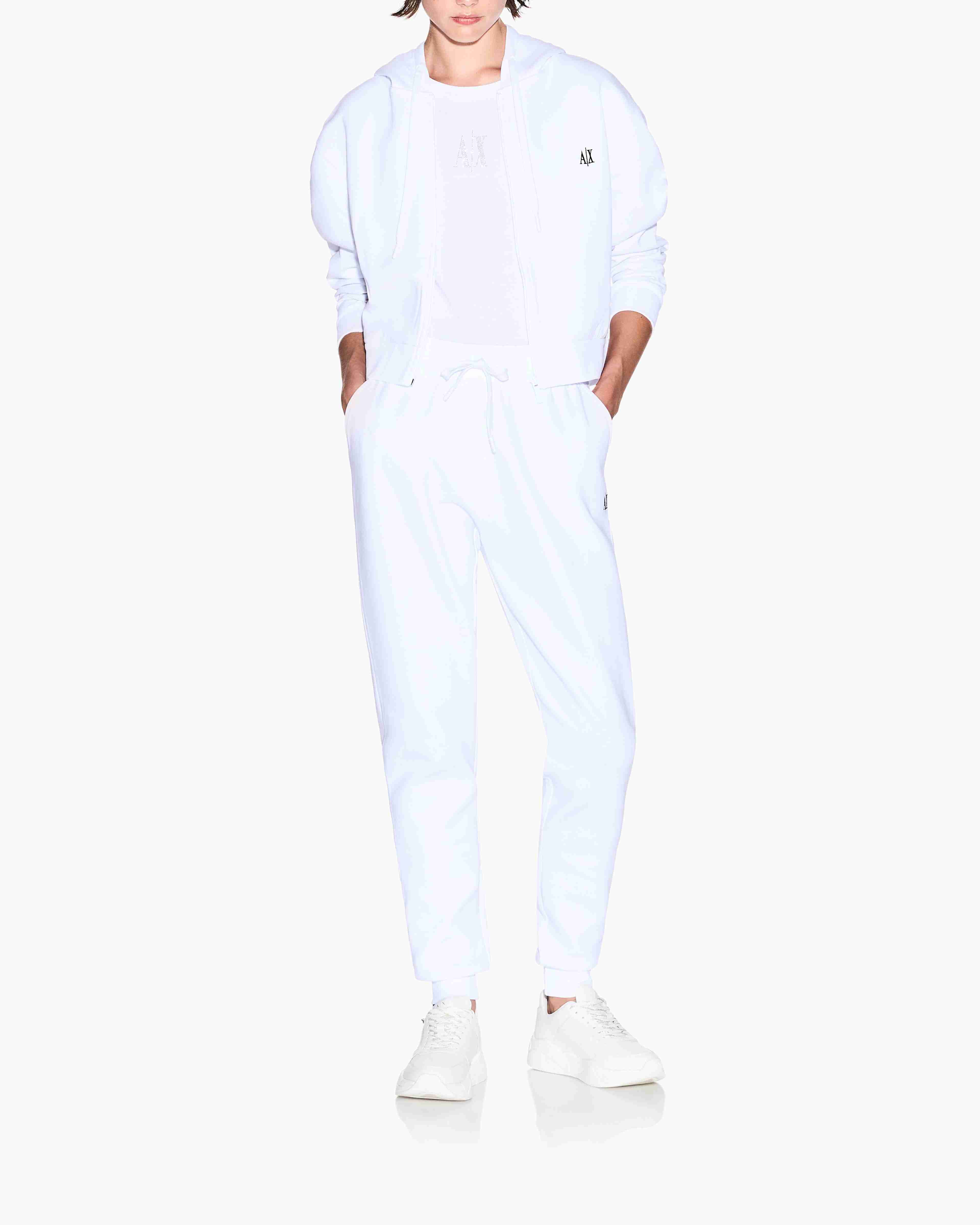 Women's White Modern Drama SWEATSHIRT