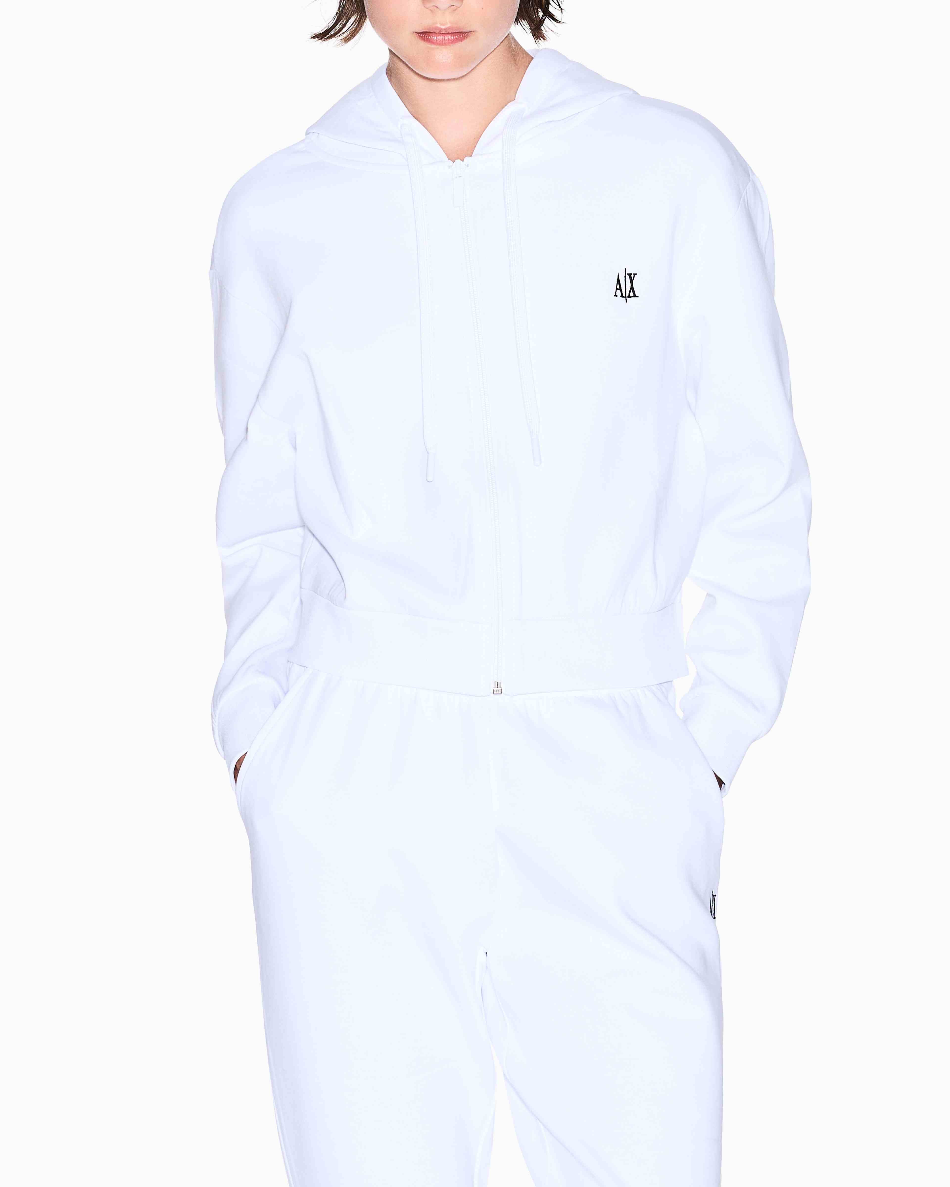 Women's White Modern Drama SWEATSHIRT