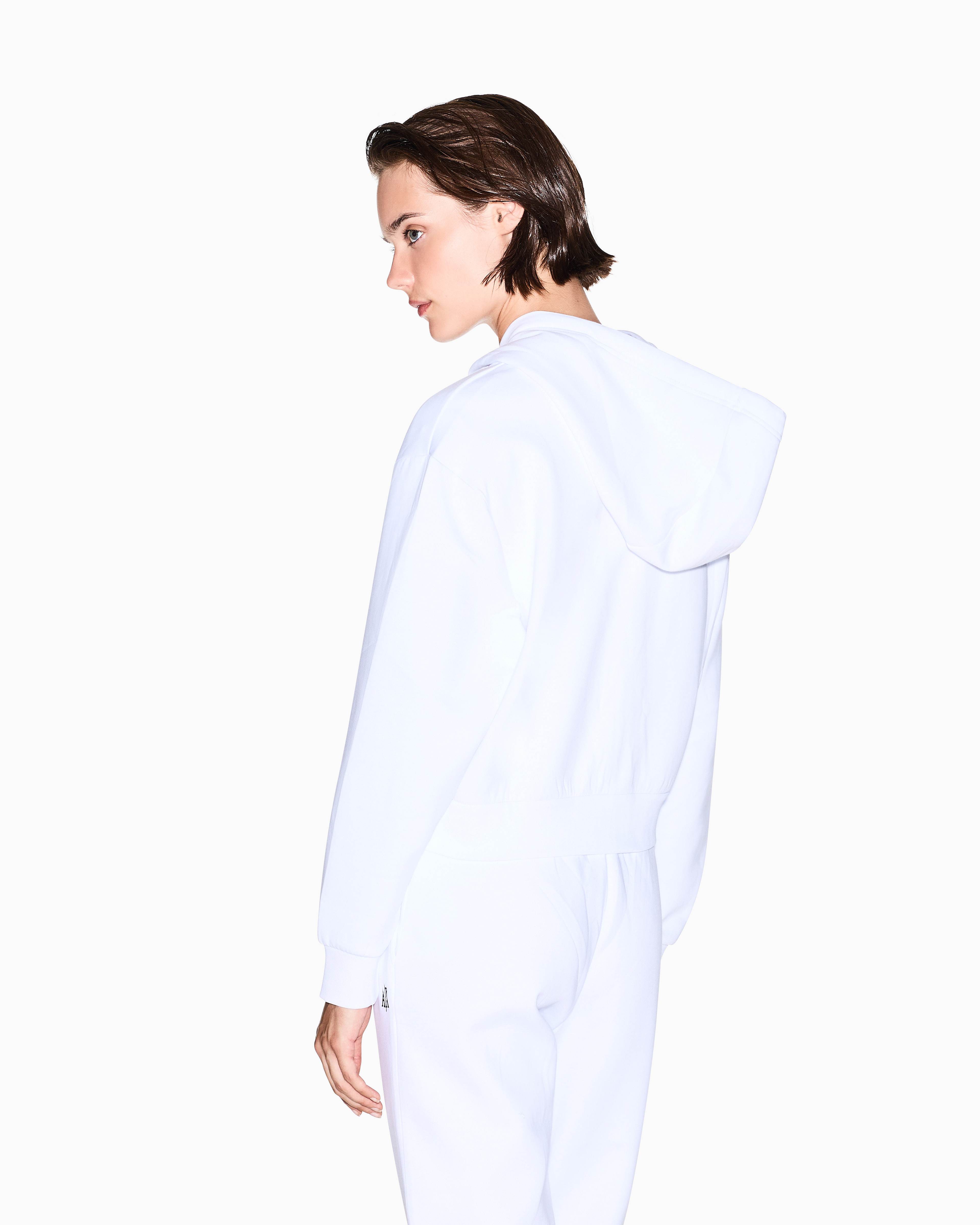 Women's White Modern Drama SWEATSHIRT