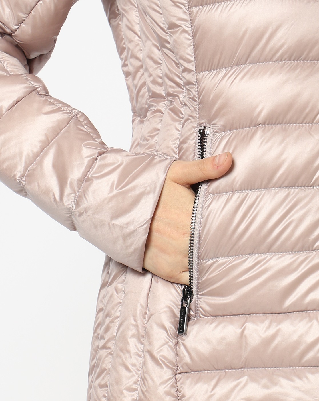 Women's Pink Modern Drama Down Jacket