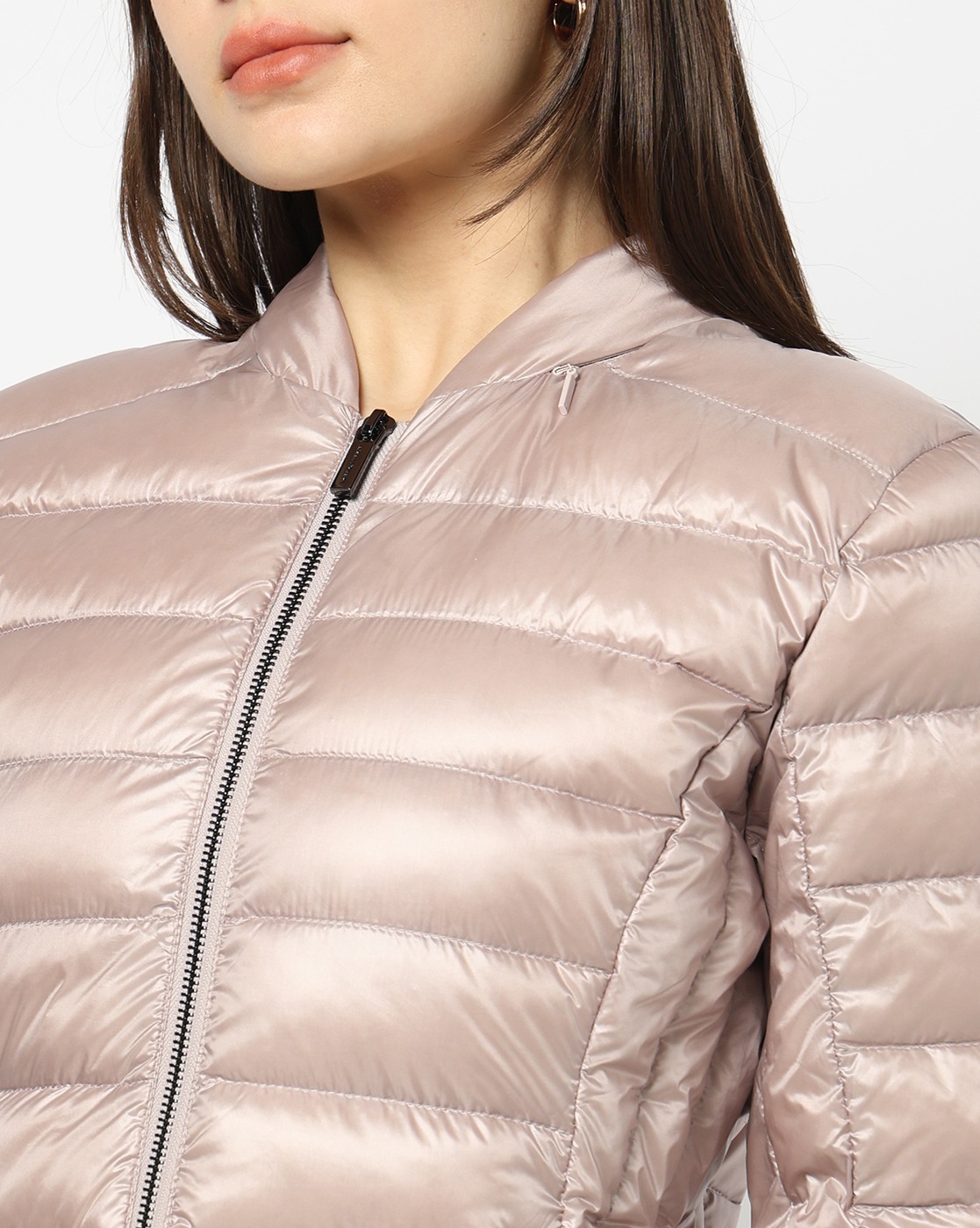 Women's Pink Modern Drama Down Jacket