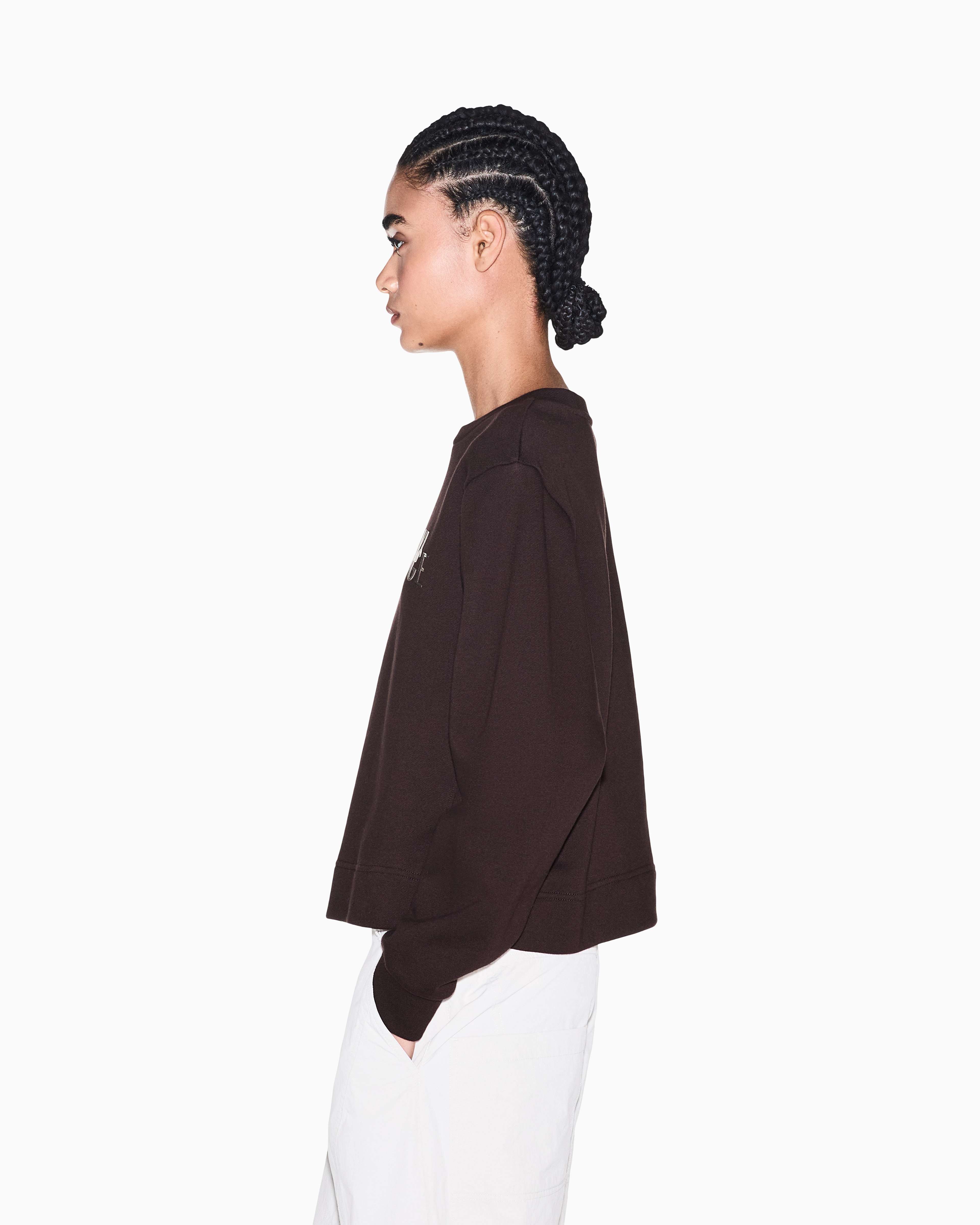 Women's Brown Modern Drama Sweatshirt