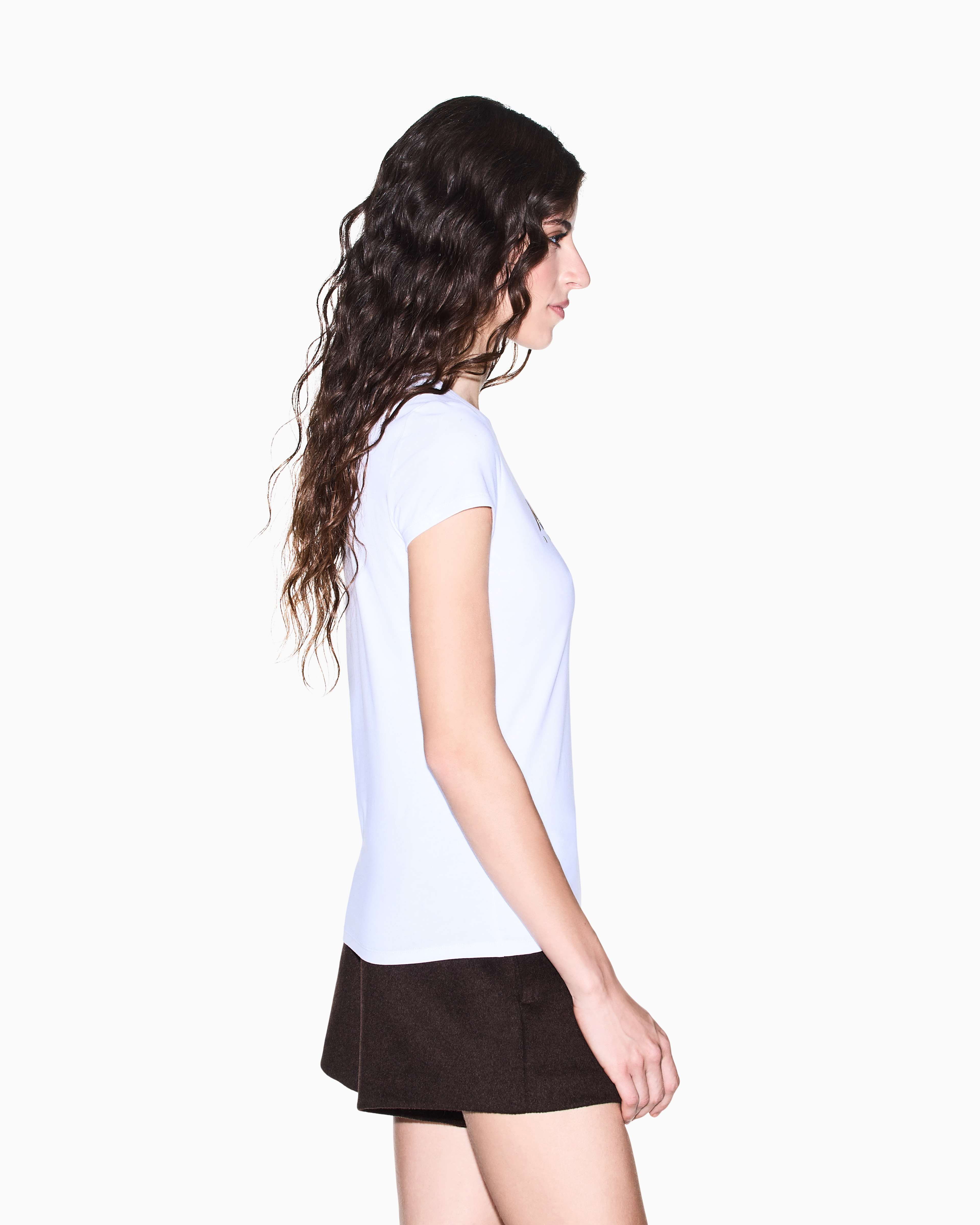 Women's White Modern Drama T-Shirt