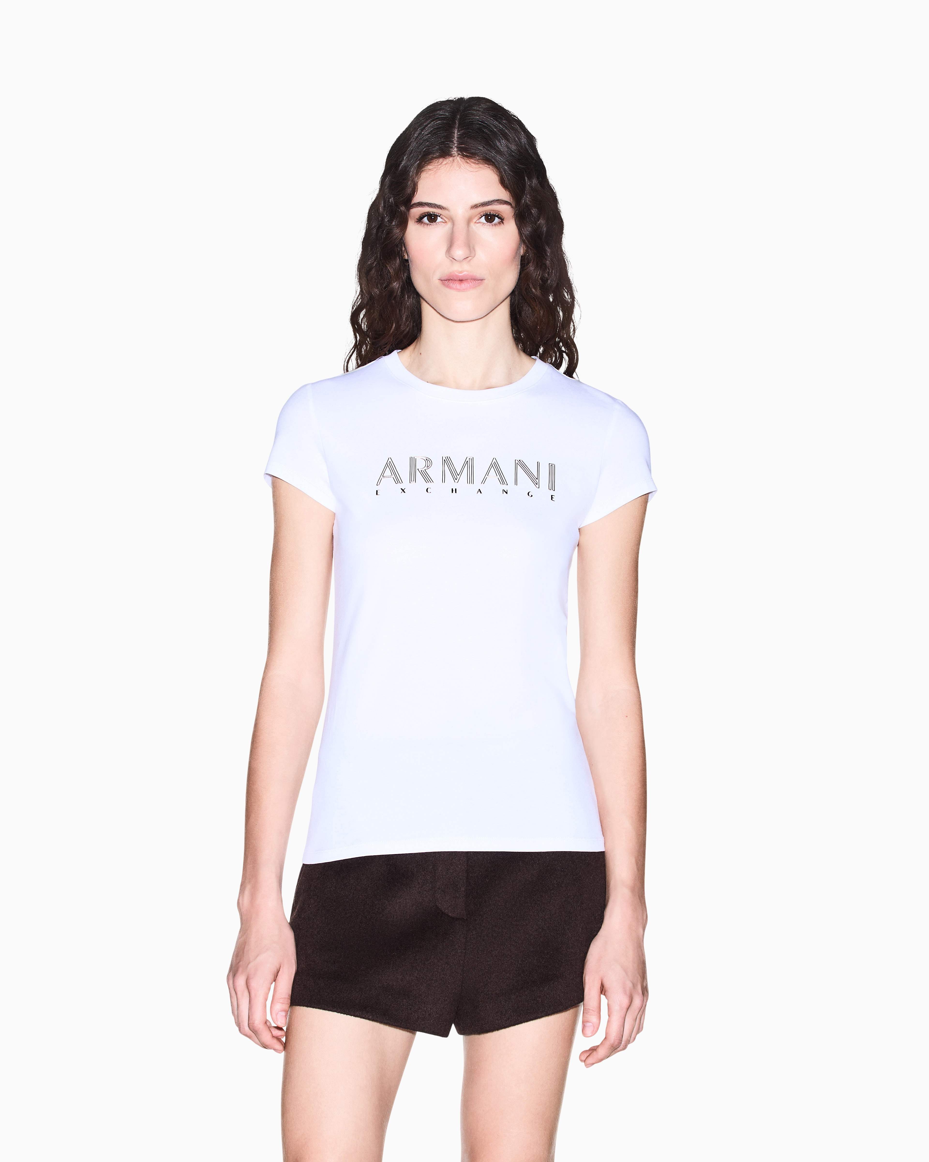 Women's White Modern Drama T-Shirt