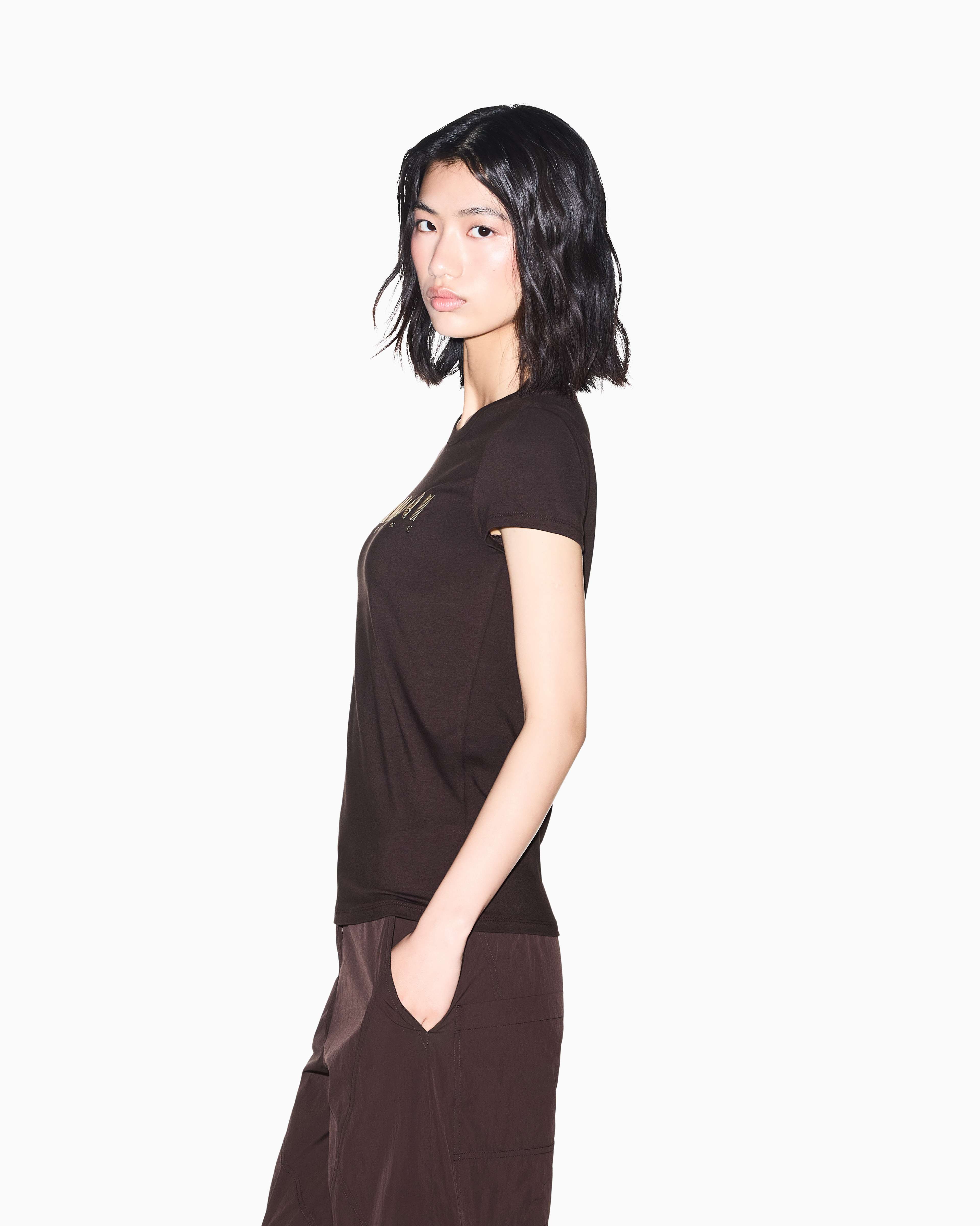 Women's Brown Modern Drama T-Shirt