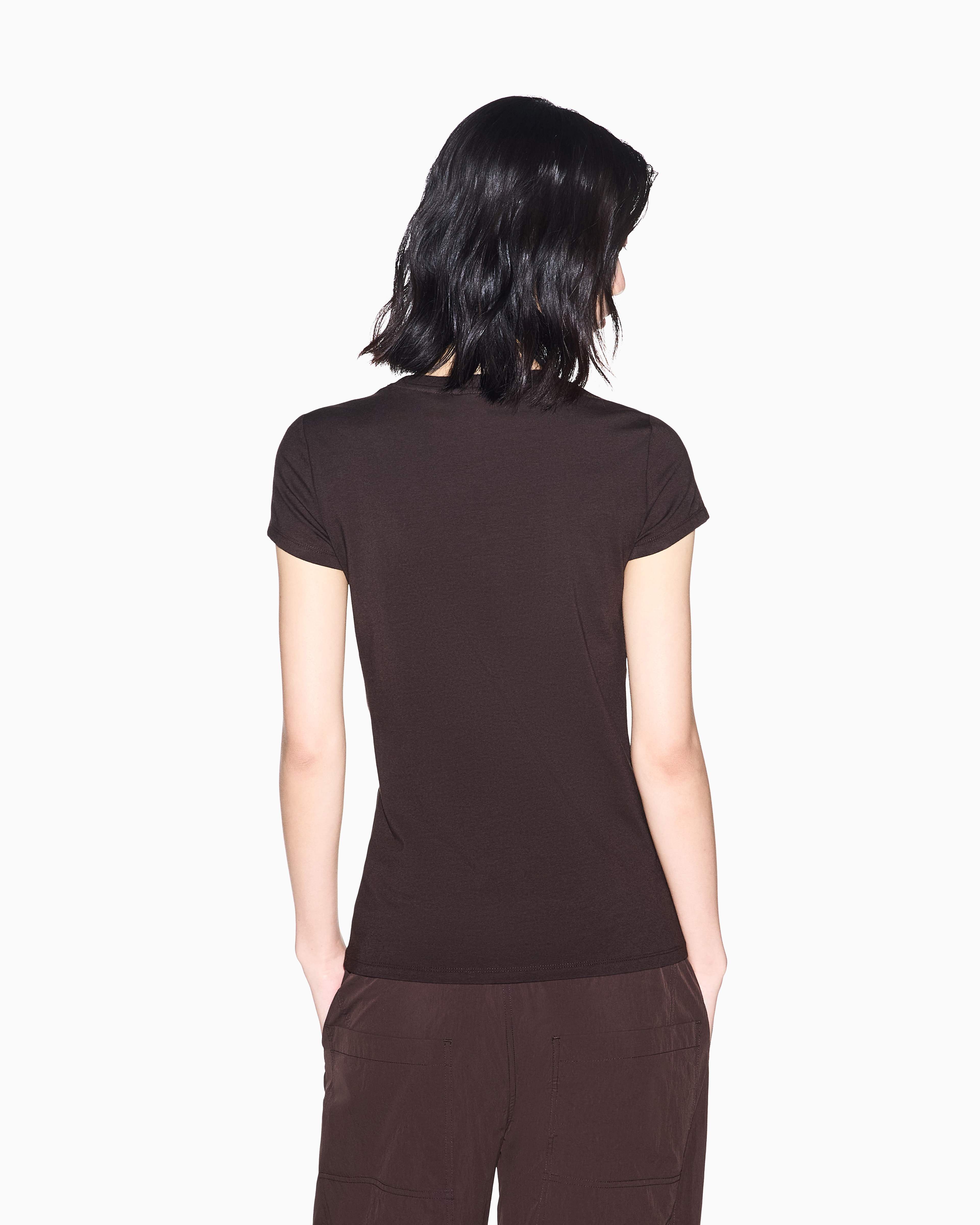 Women's Brown Modern Drama T-Shirt