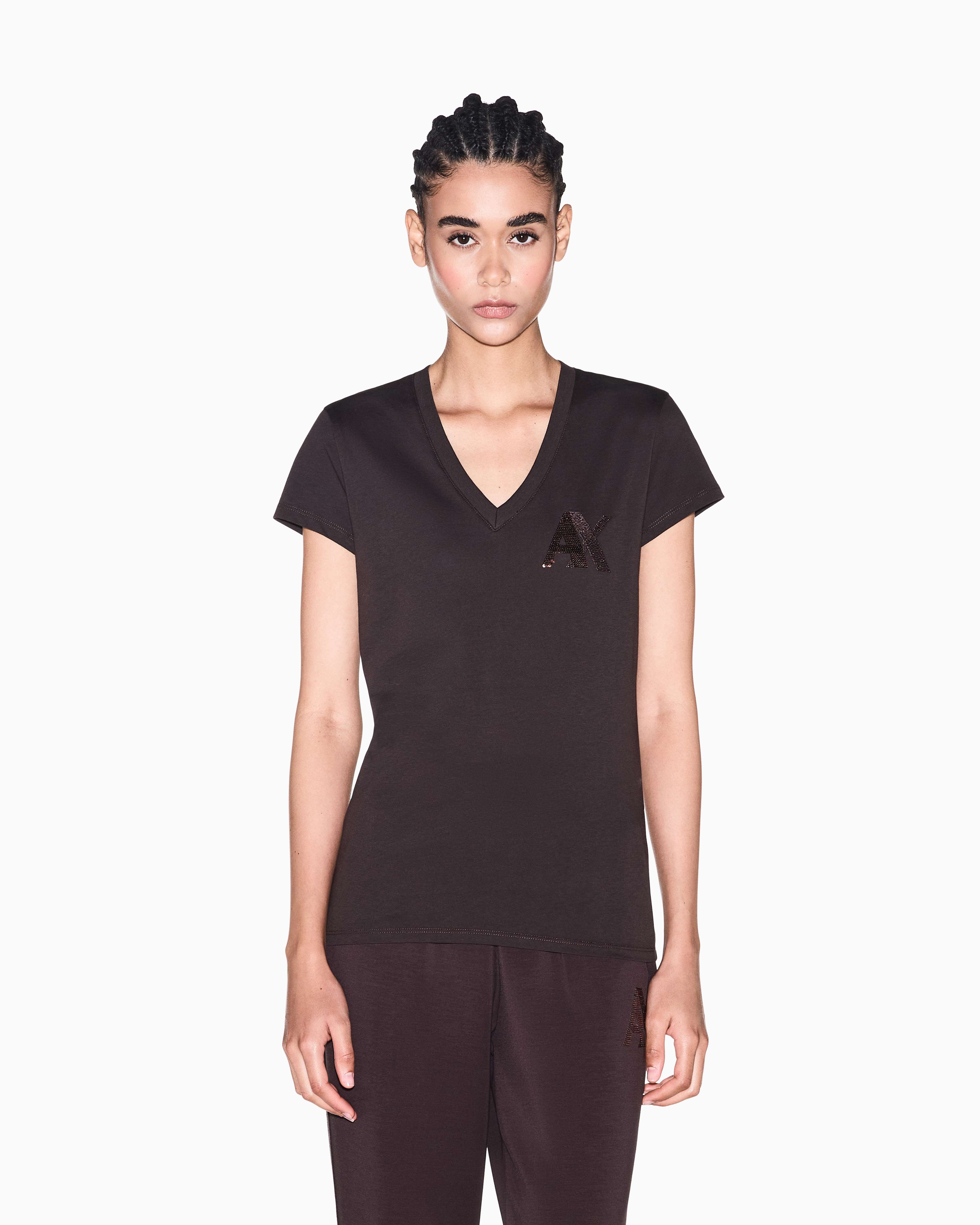 Women's Brown Modern Drama T-Shirt
