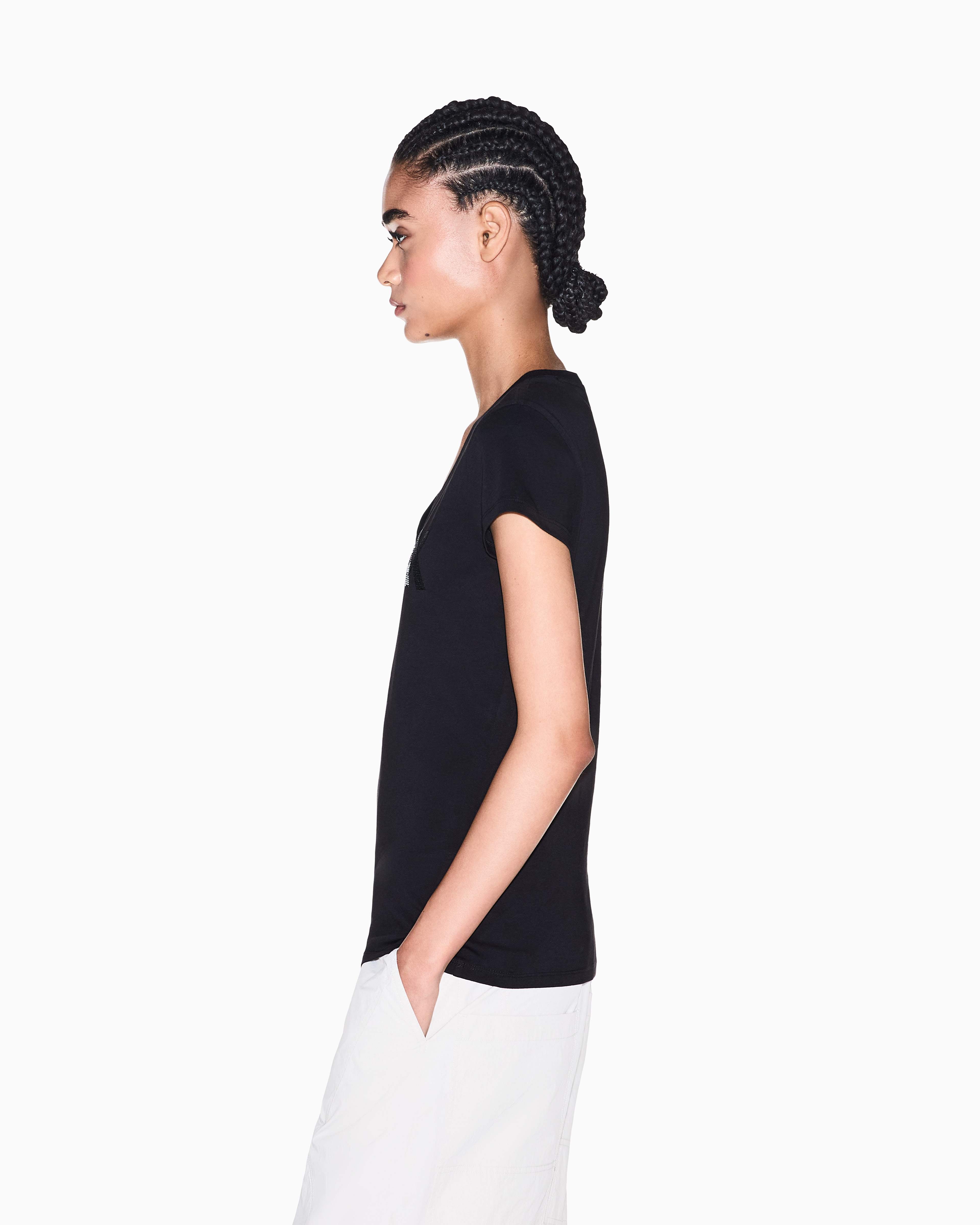 Women's Black Modern Drama T-Shirt