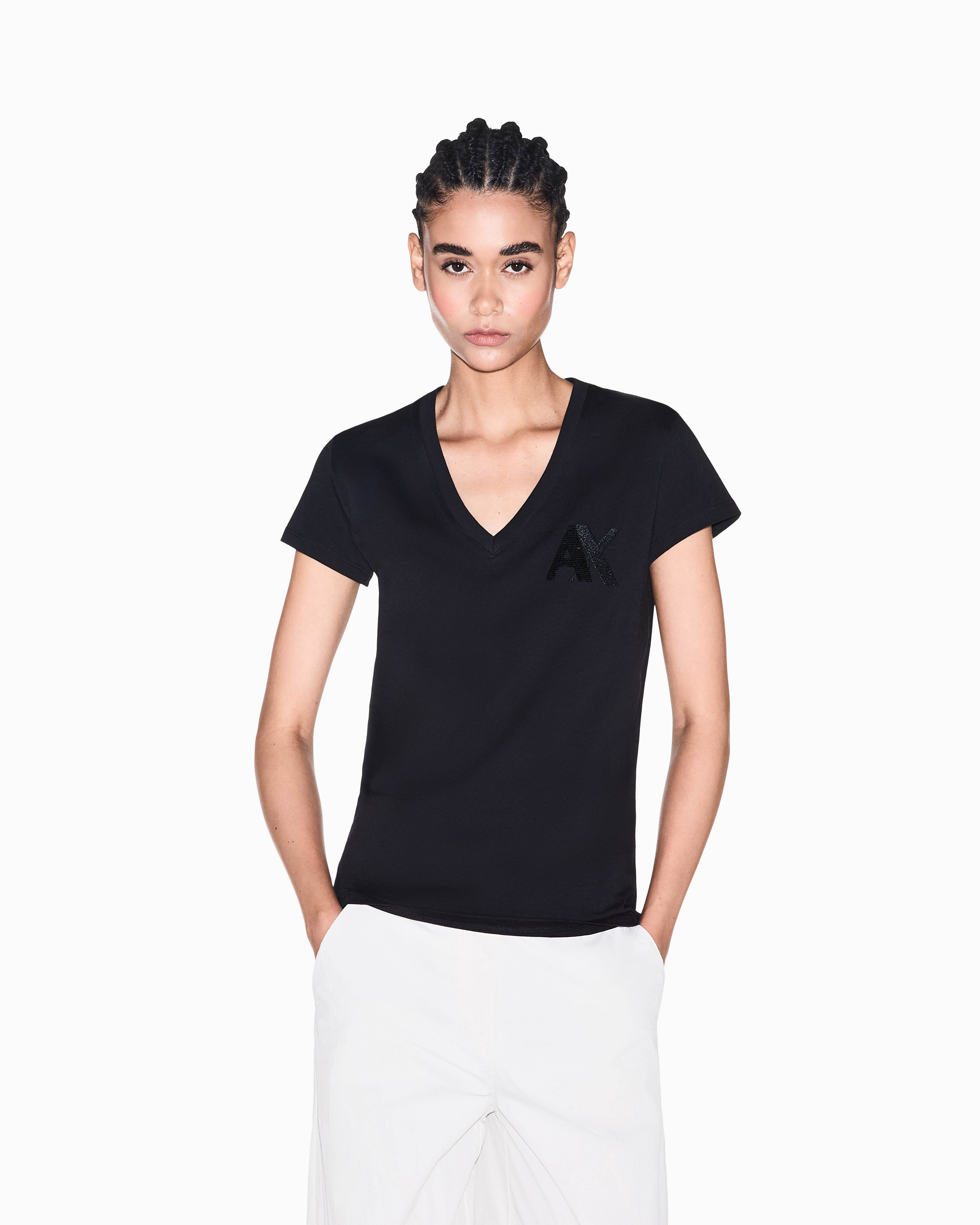 Women's Black Modern Drama T-Shirt