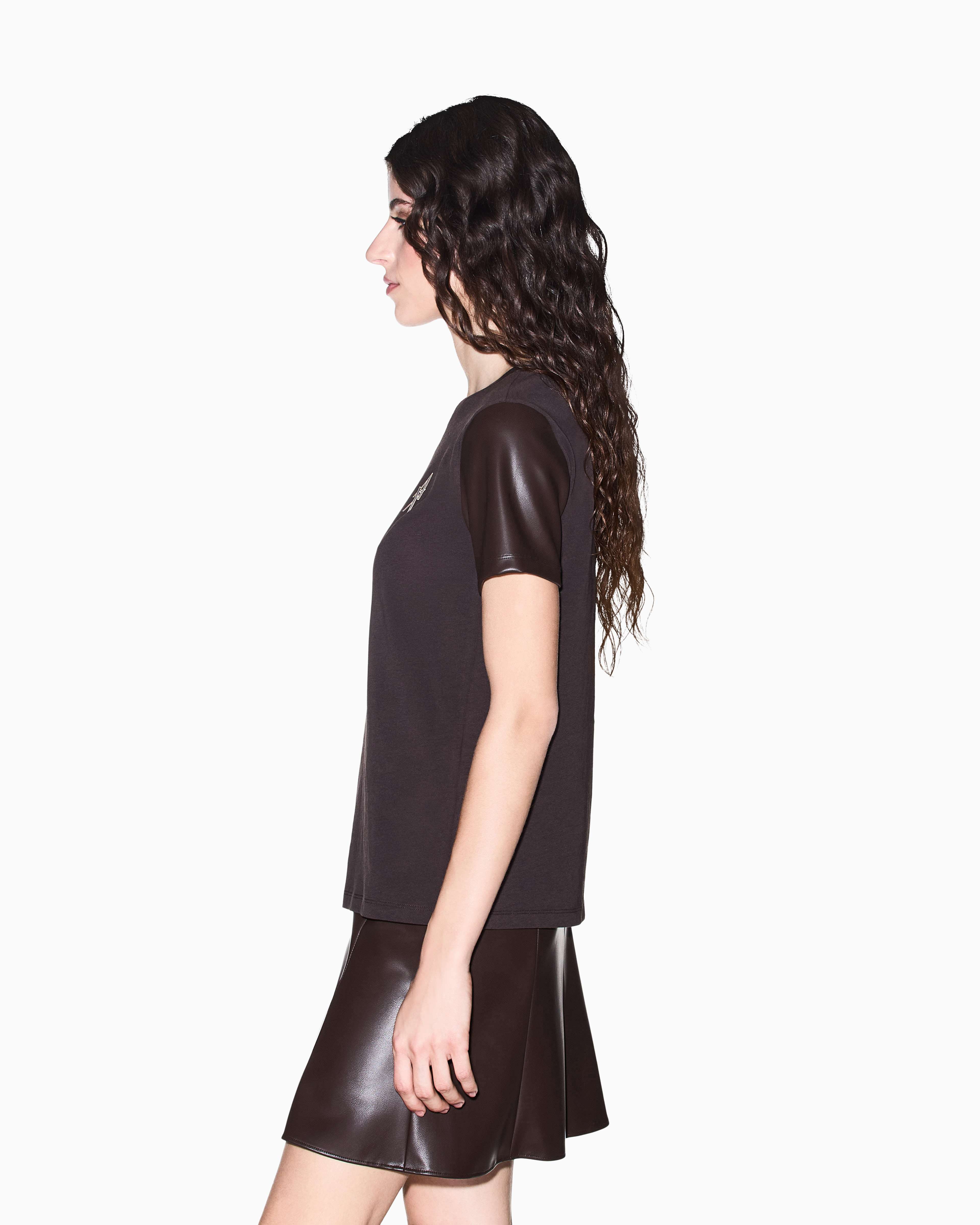 Women's Brown Modern Drama T-Shirt