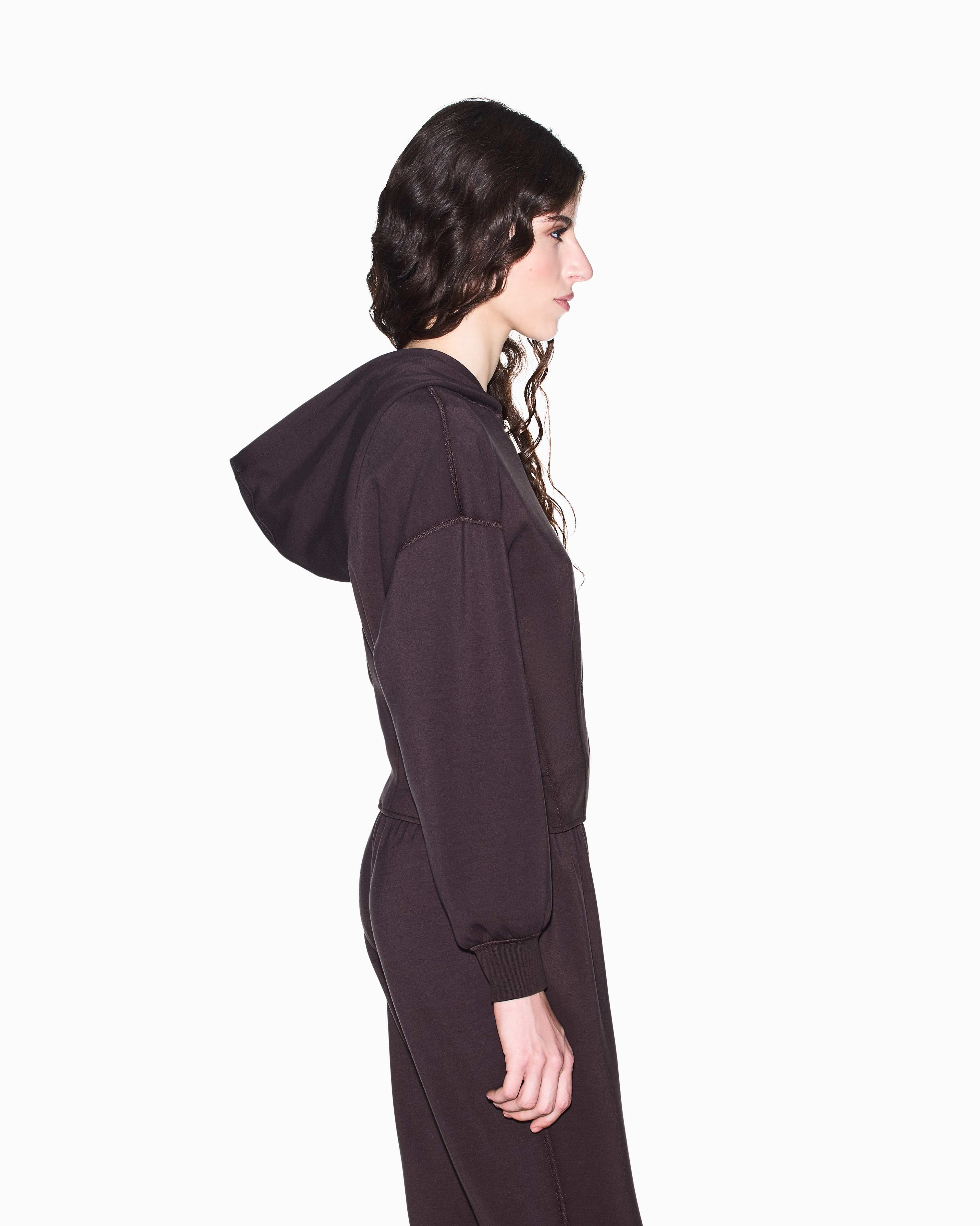 Women's Brown Modern Drama Sweatshirt